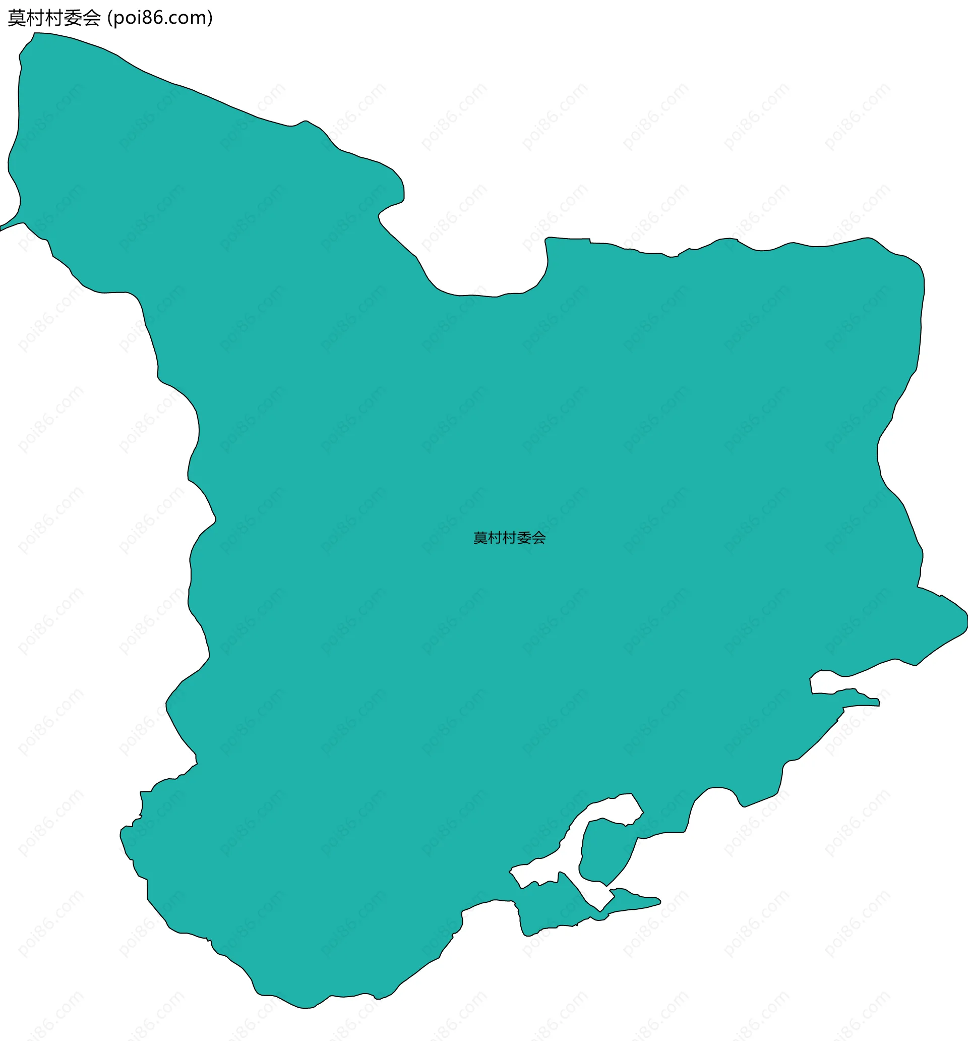 莫村村委会边界地图