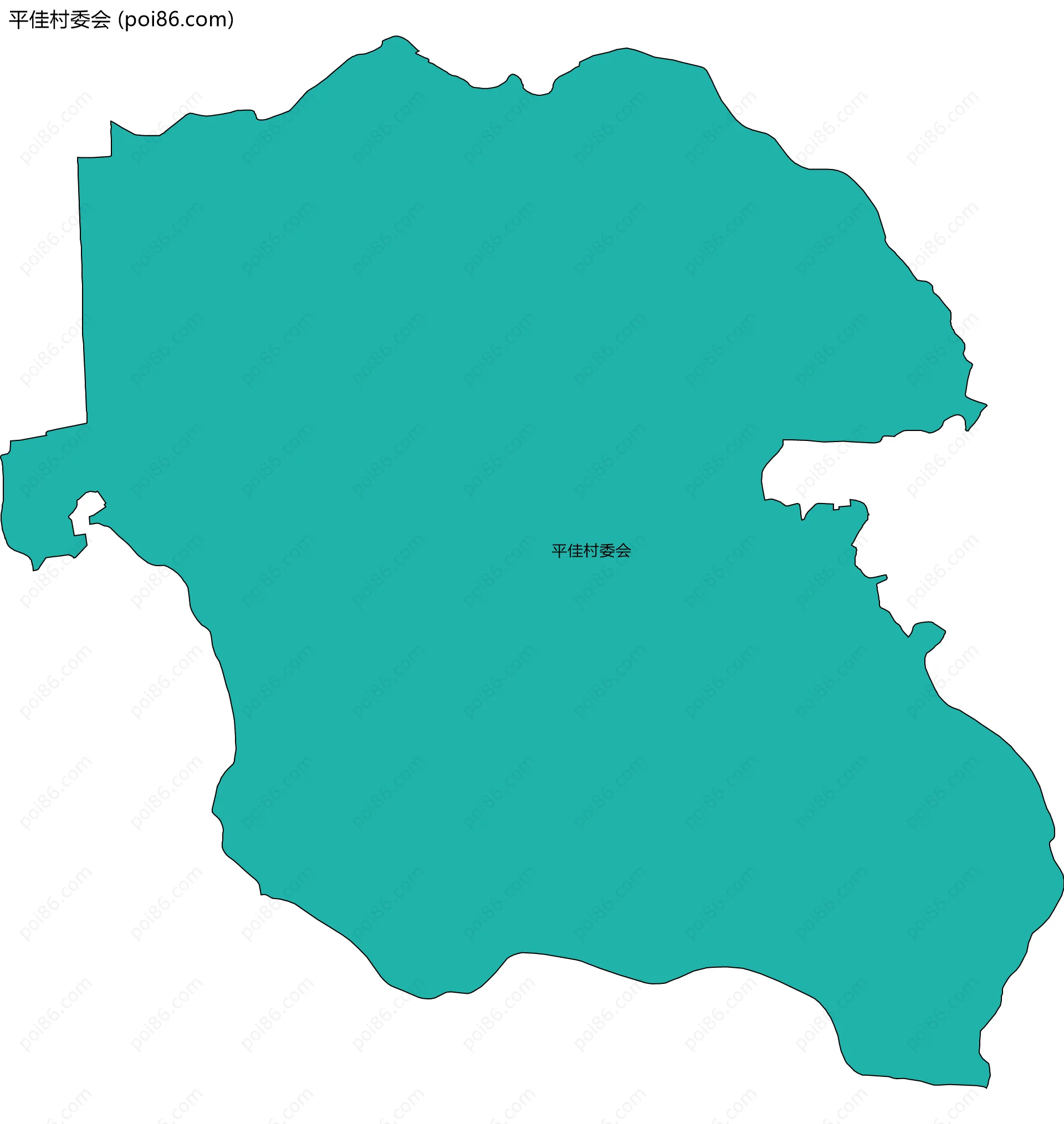 平佳村委会边界地图