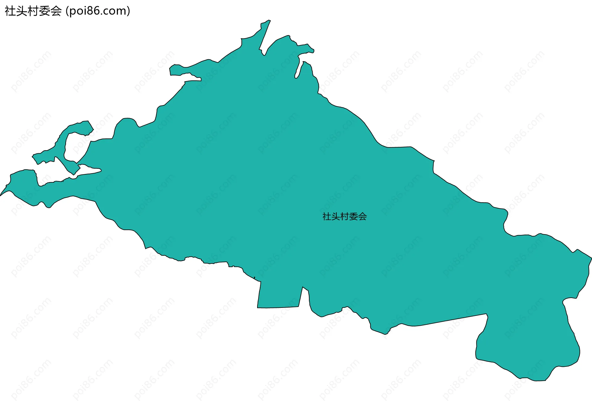 社头村委会边界地图