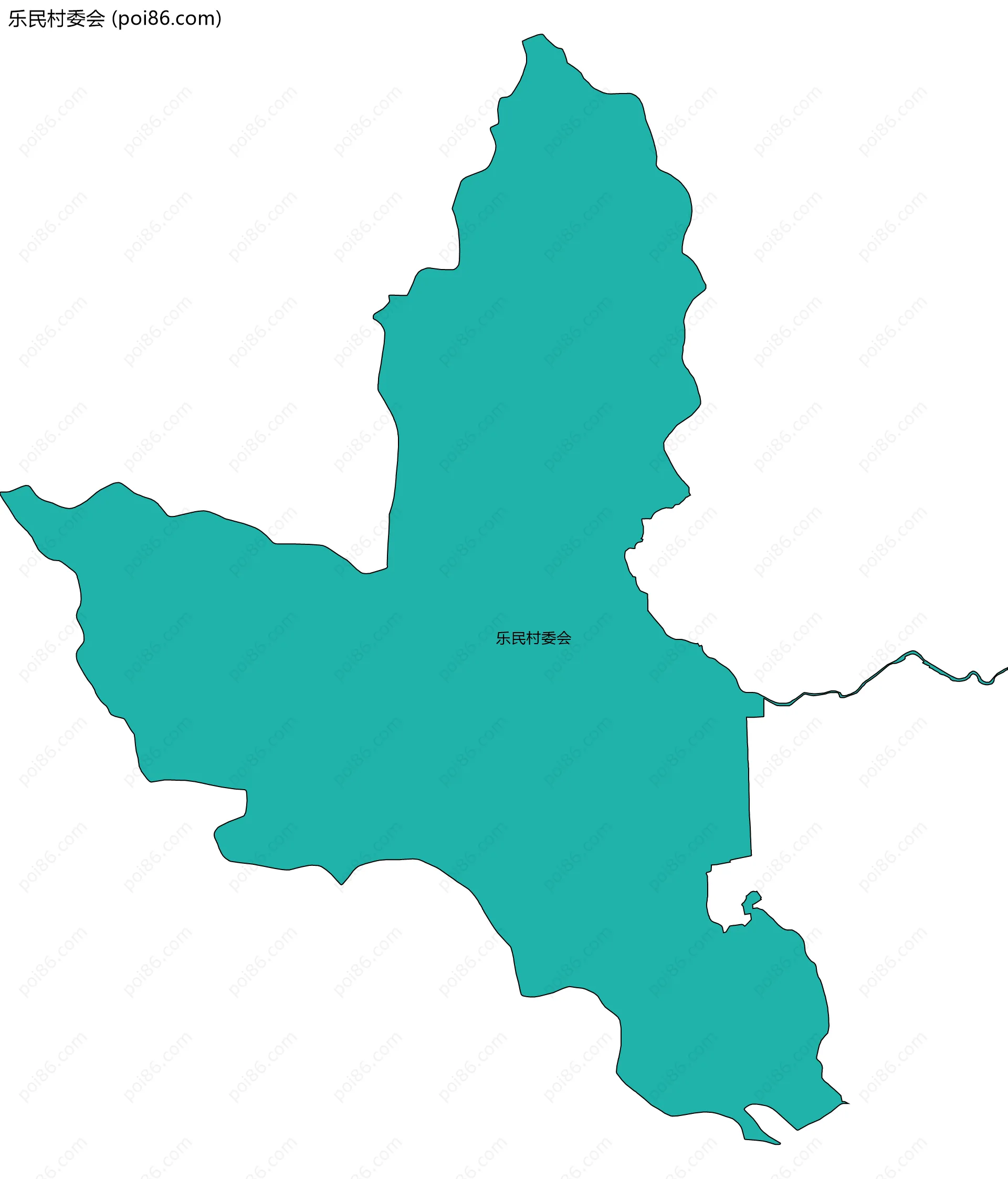 乐民村委会边界地图
