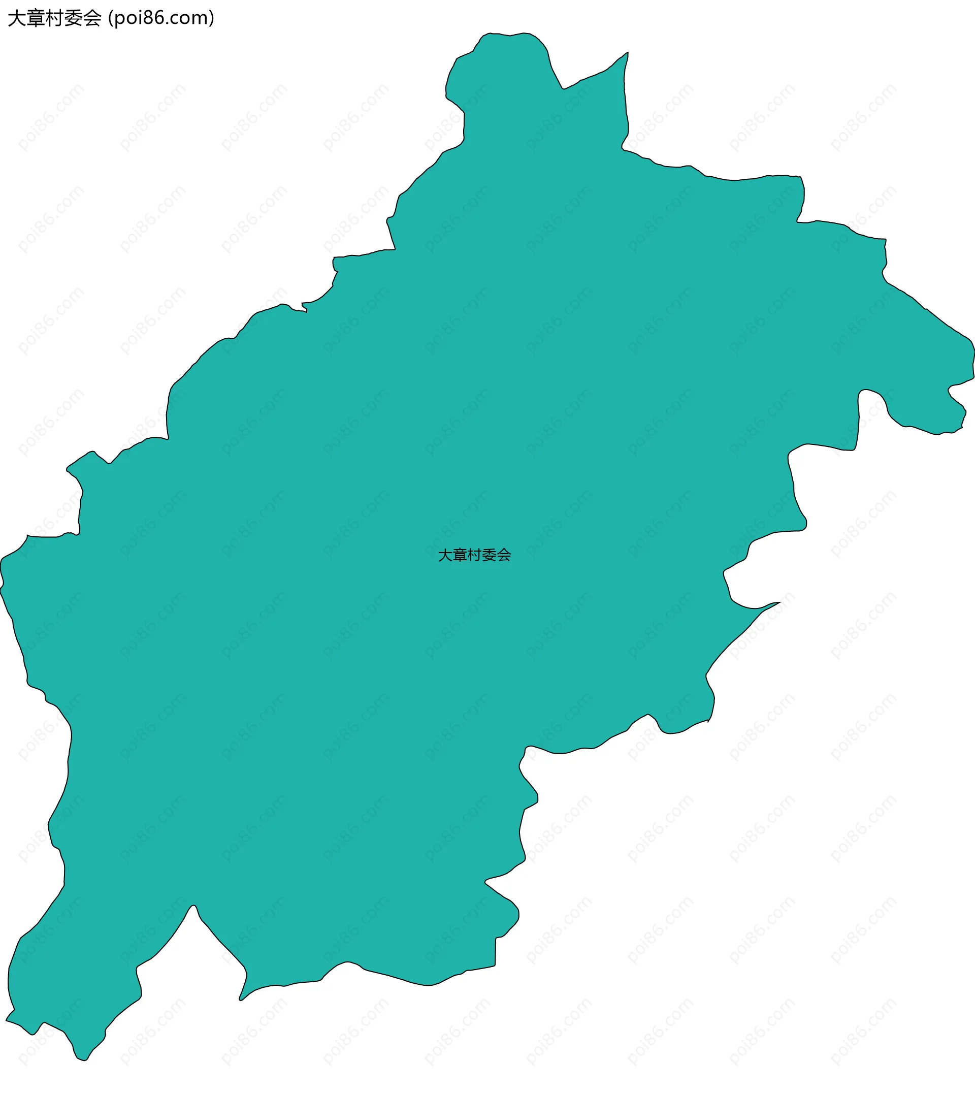 大章村委会边界地图