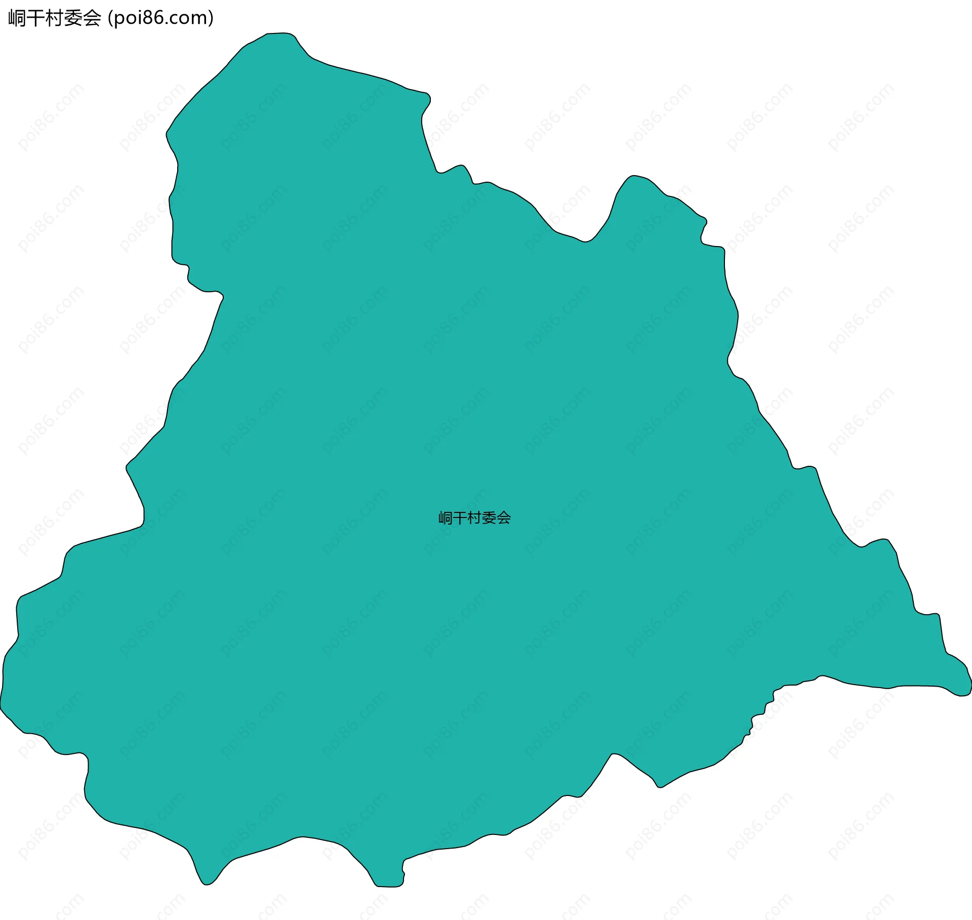 峒干村委会边界地图