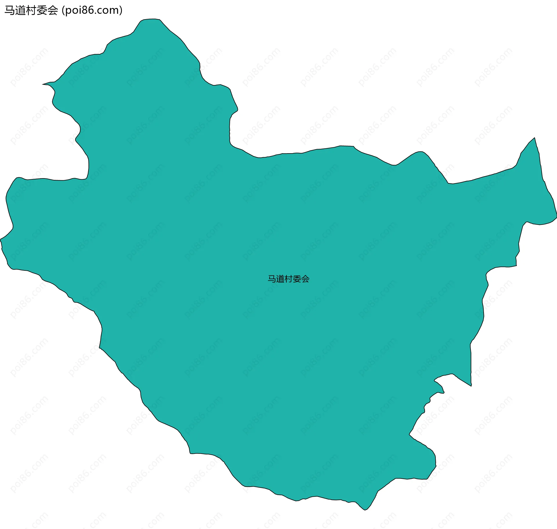 马道村委会边界地图
