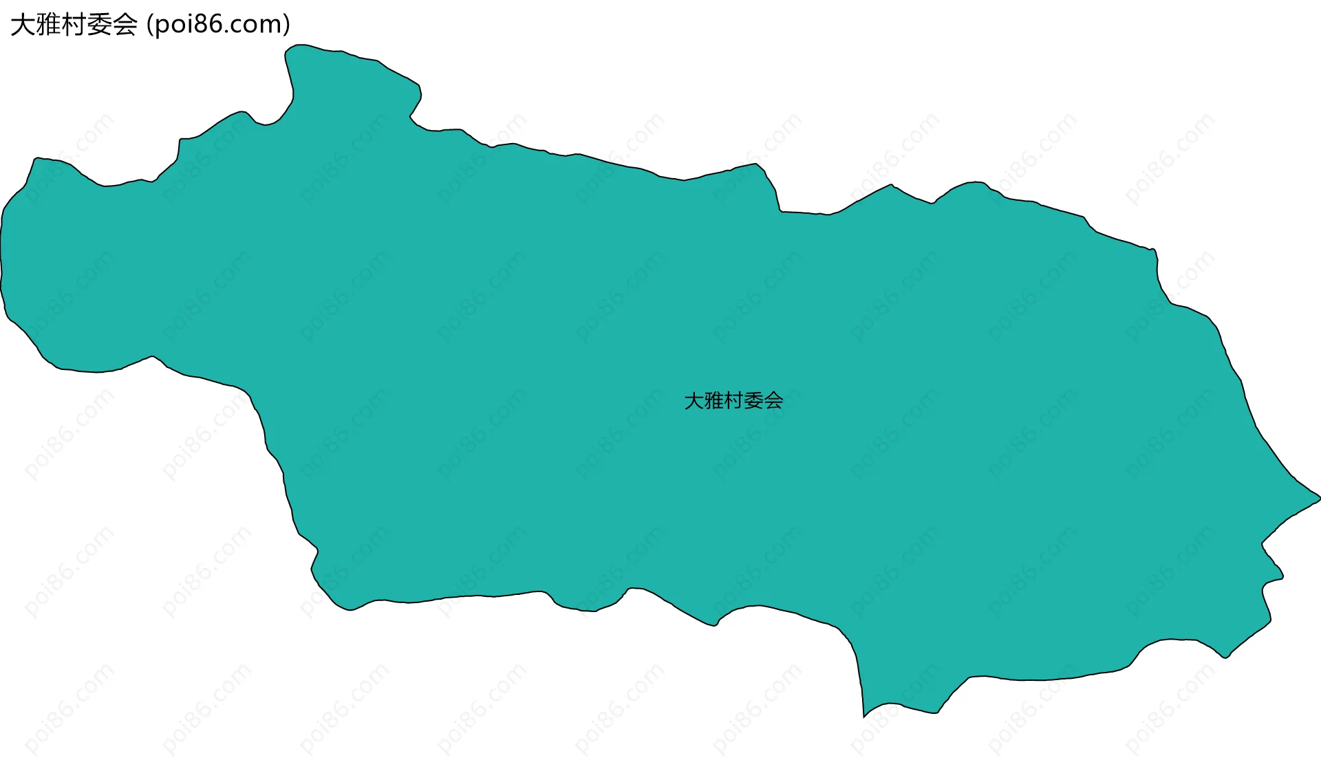 大雅村委会边界地图