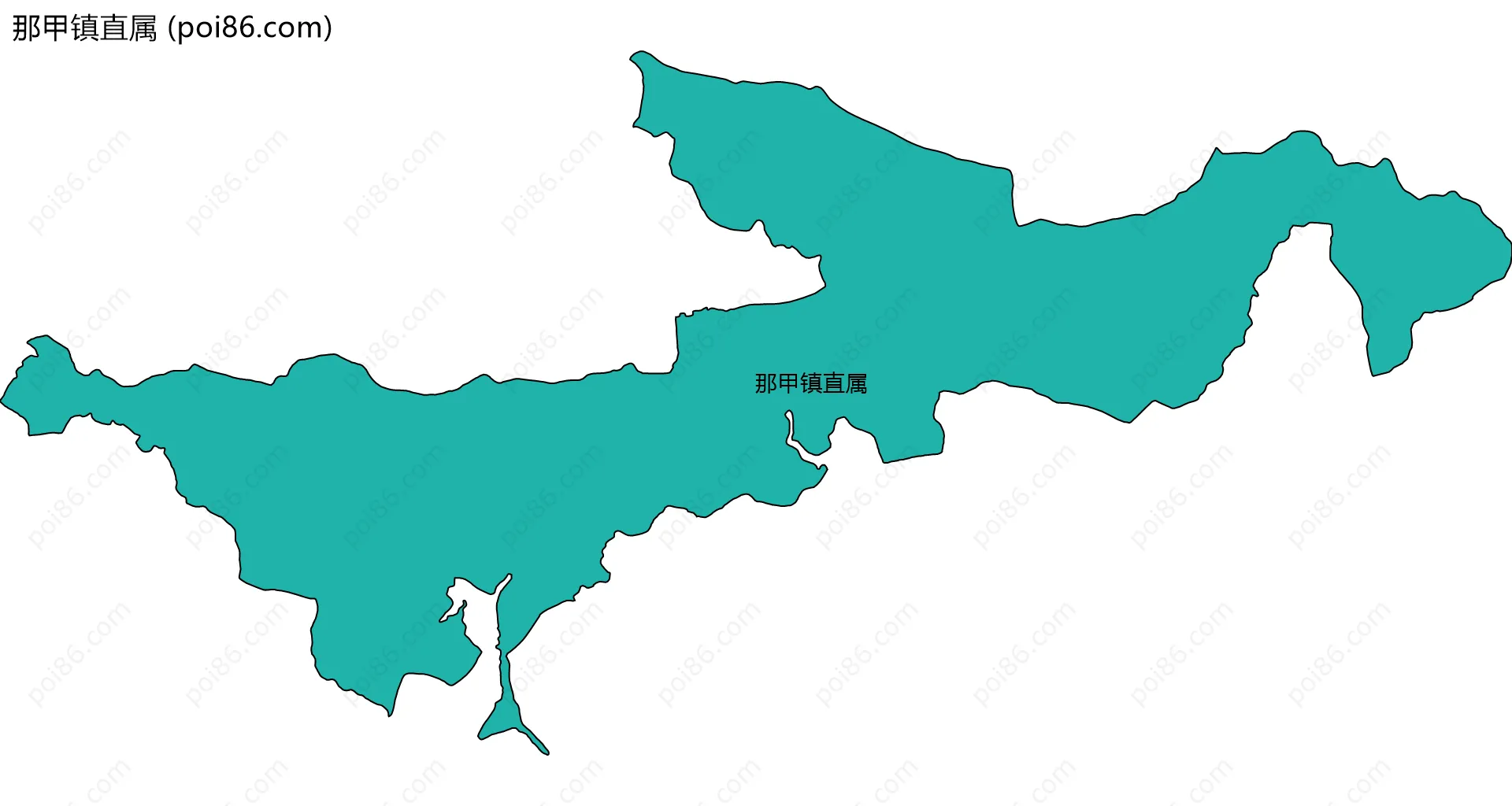 那甲镇直属边界地图