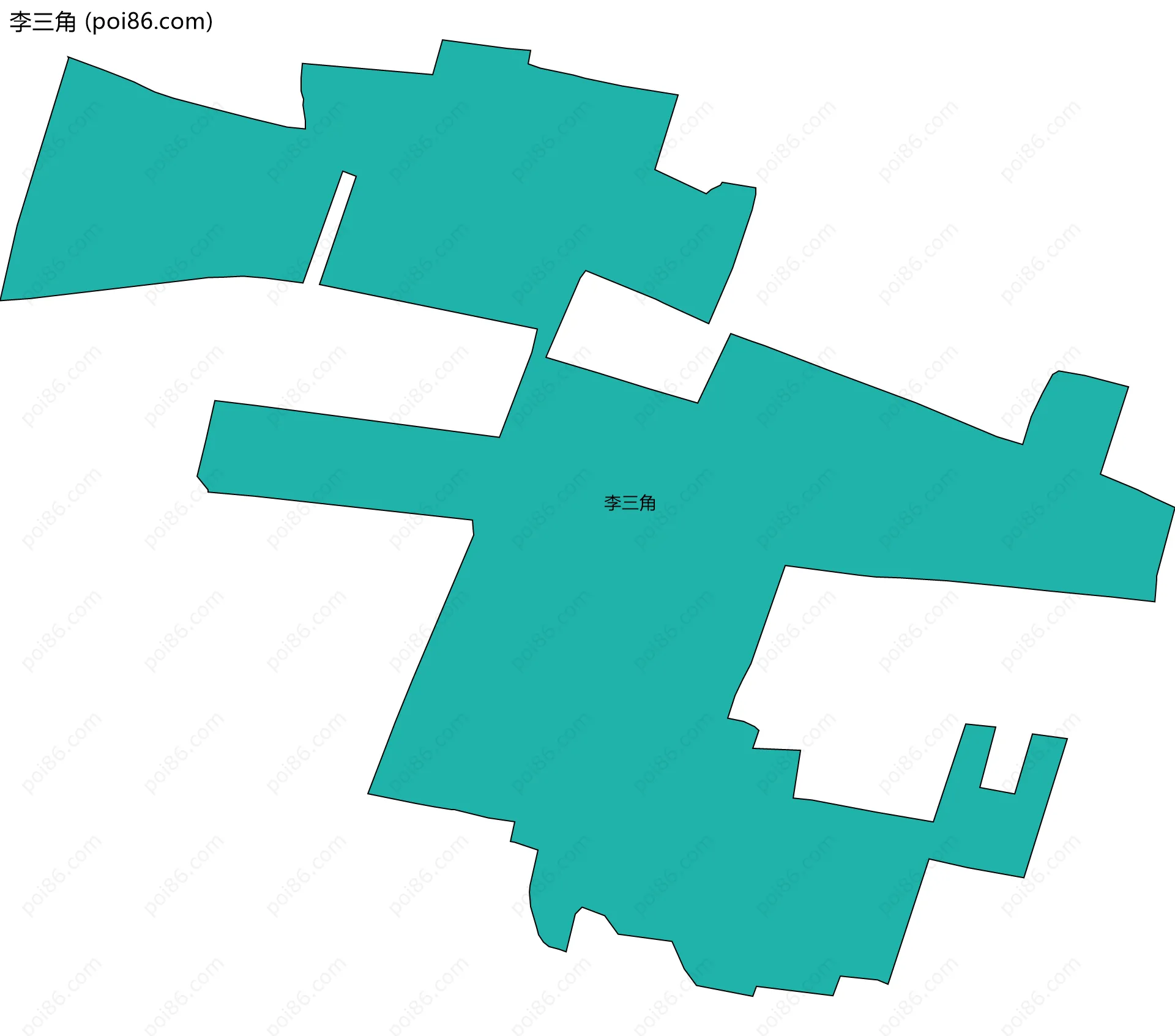 李三角边界地图