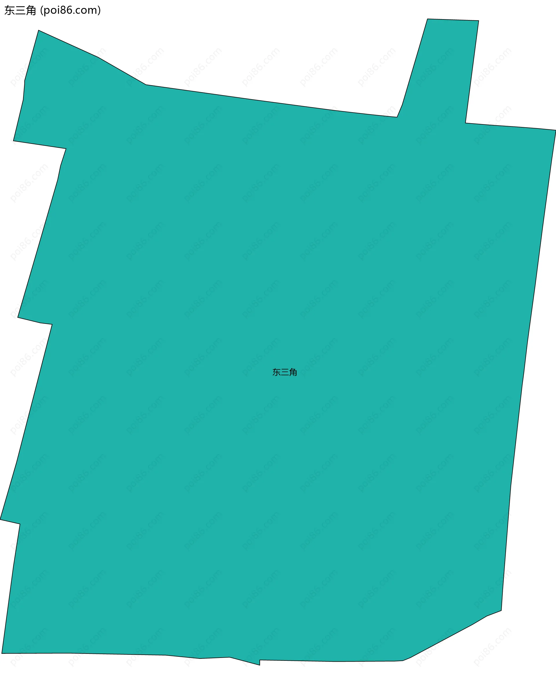 东三角边界地图