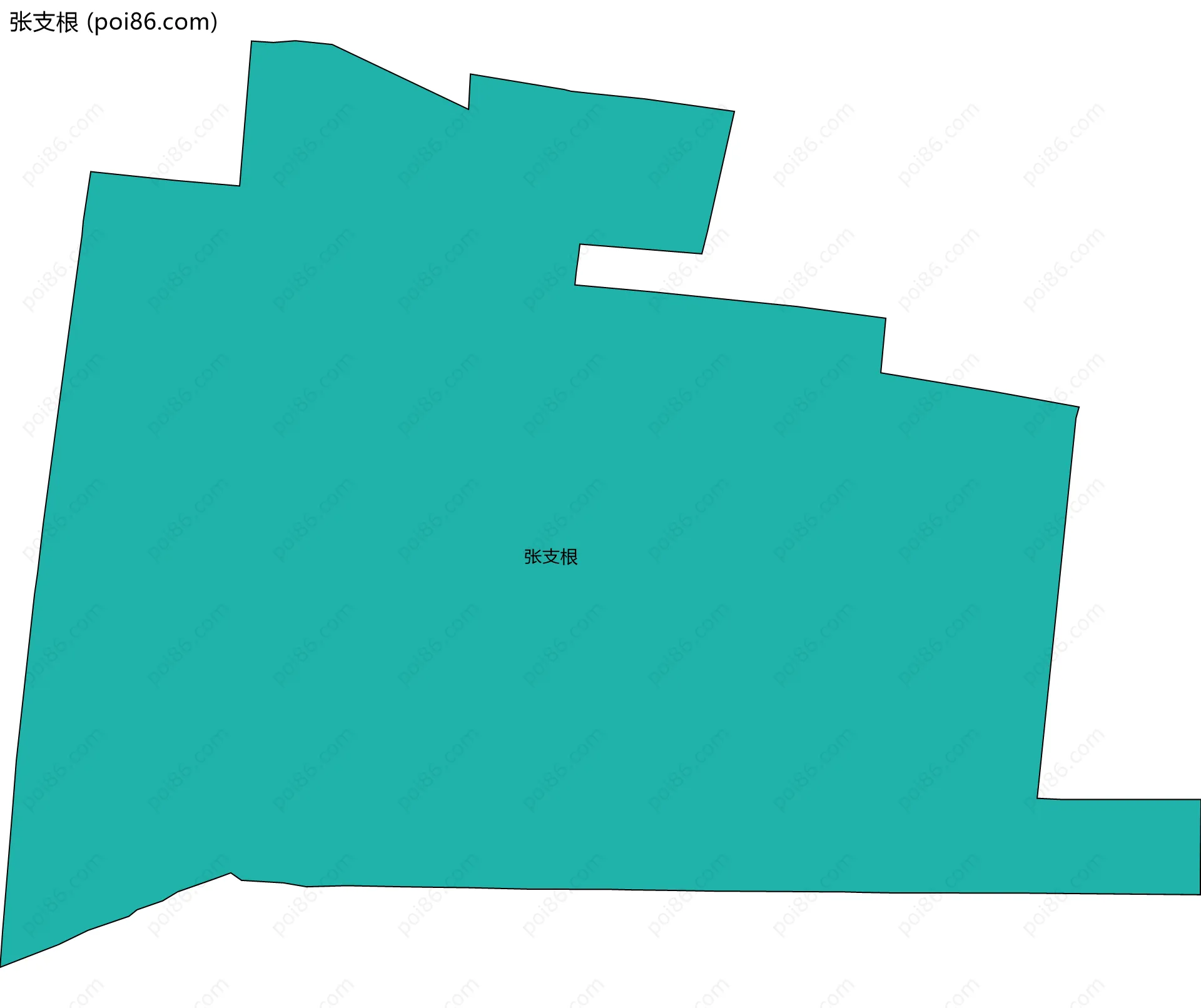 张支根边界地图