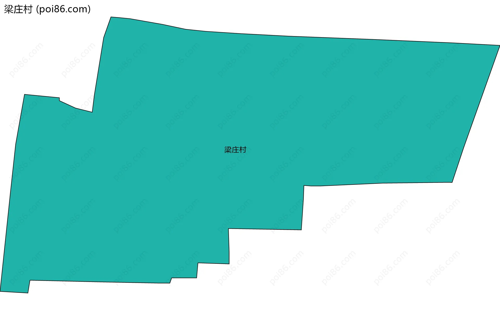 梁庄村边界地图