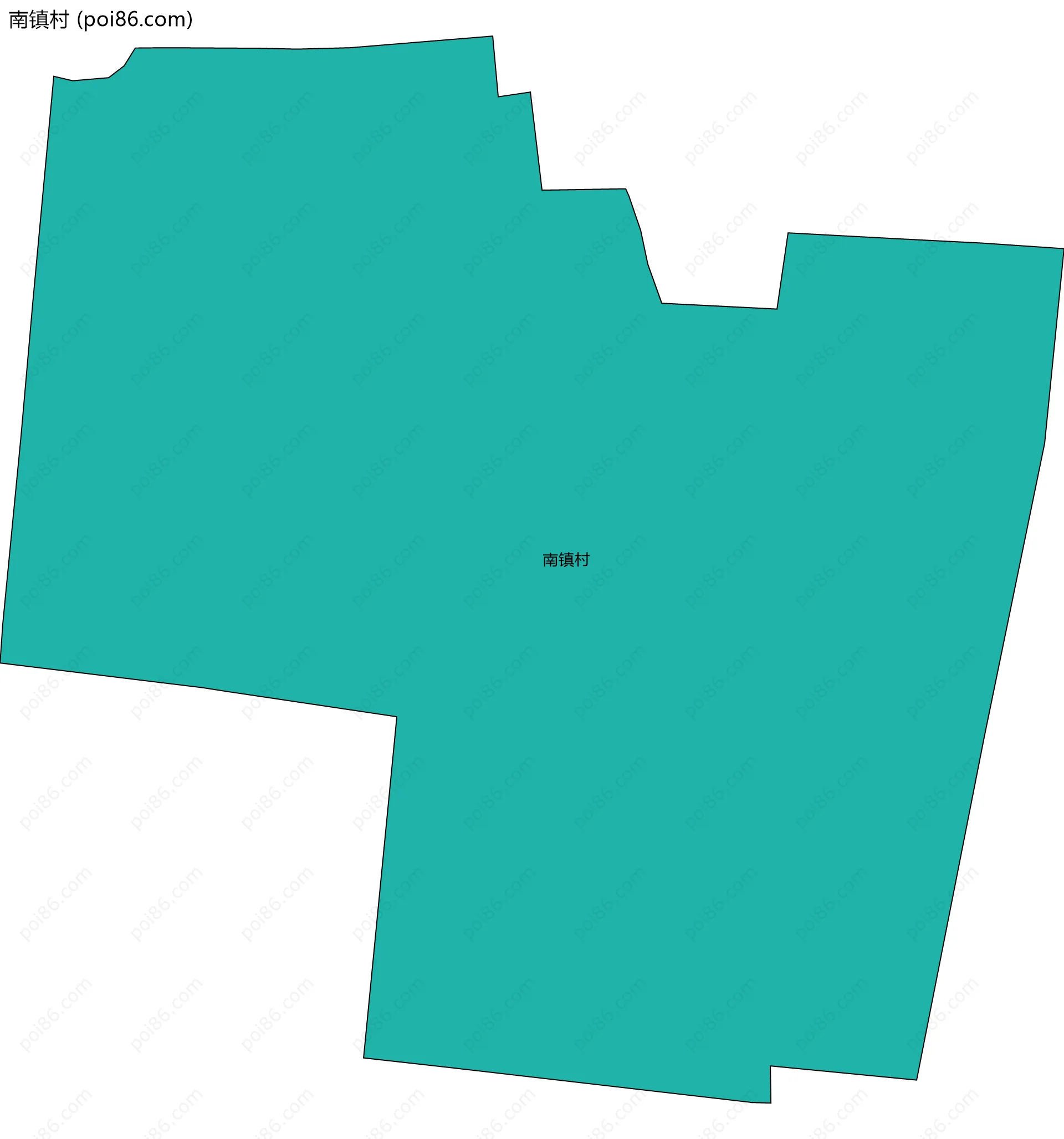 南镇村边界地图