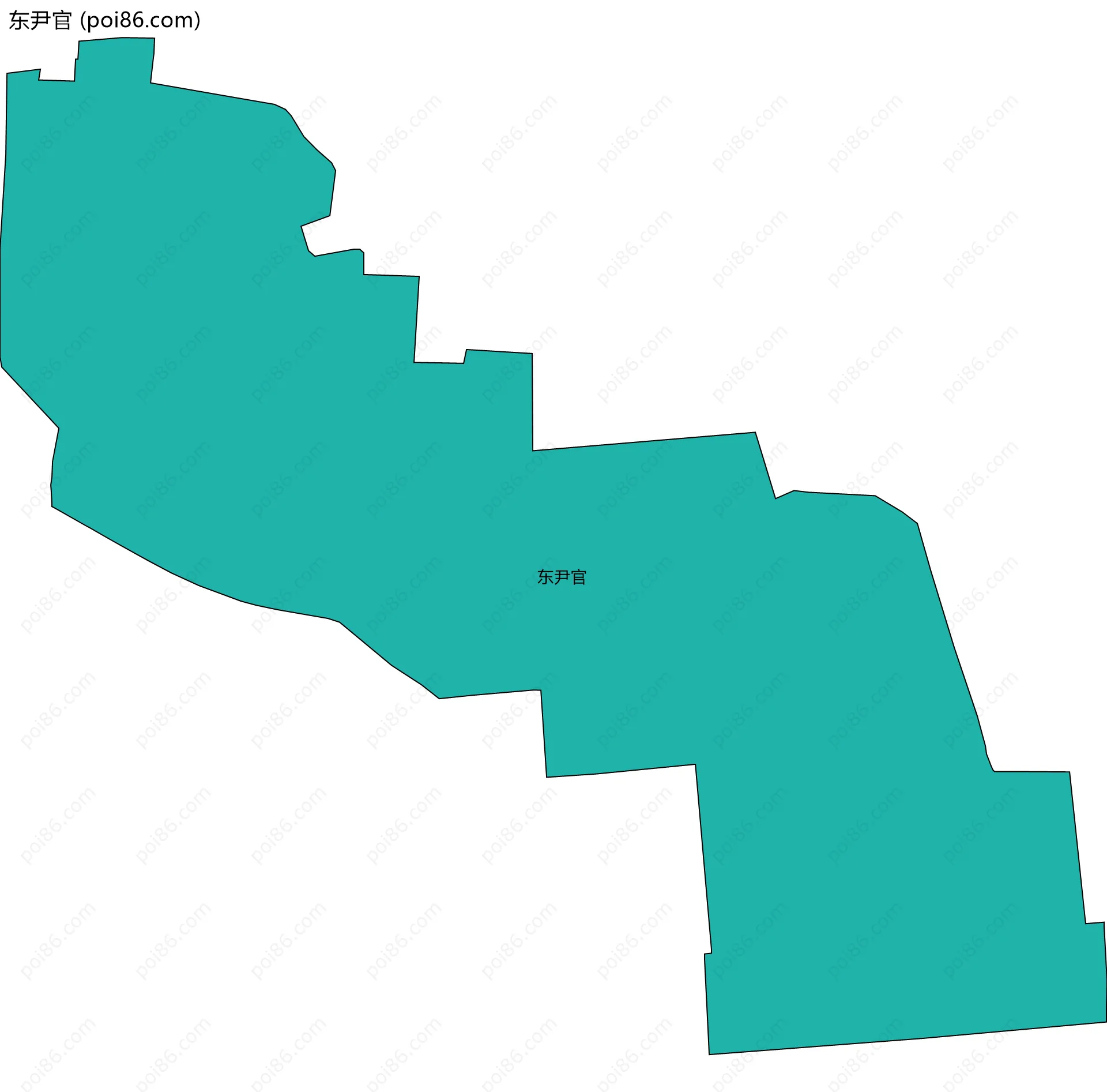 东尹官边界地图