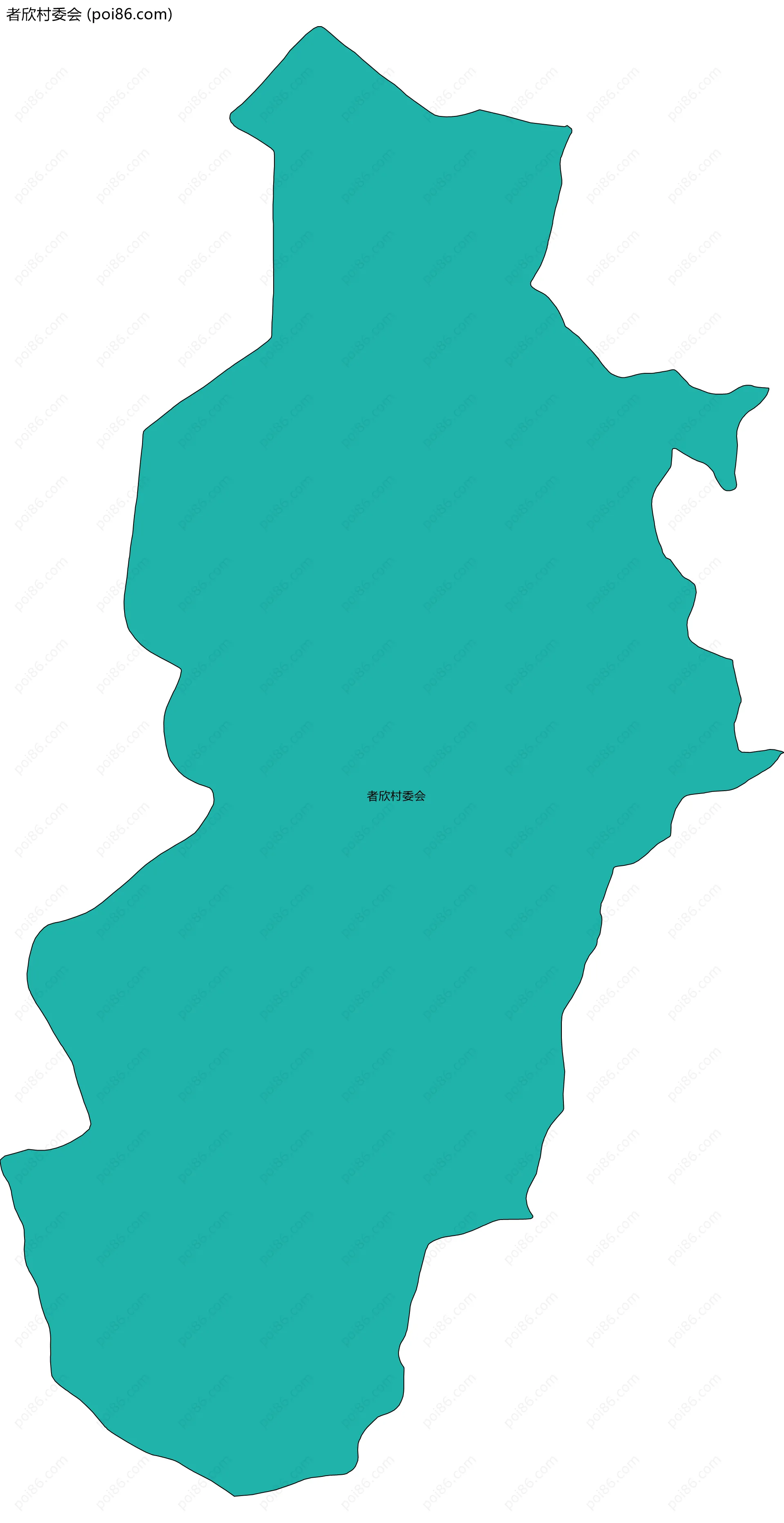 者欣村委会边界地图