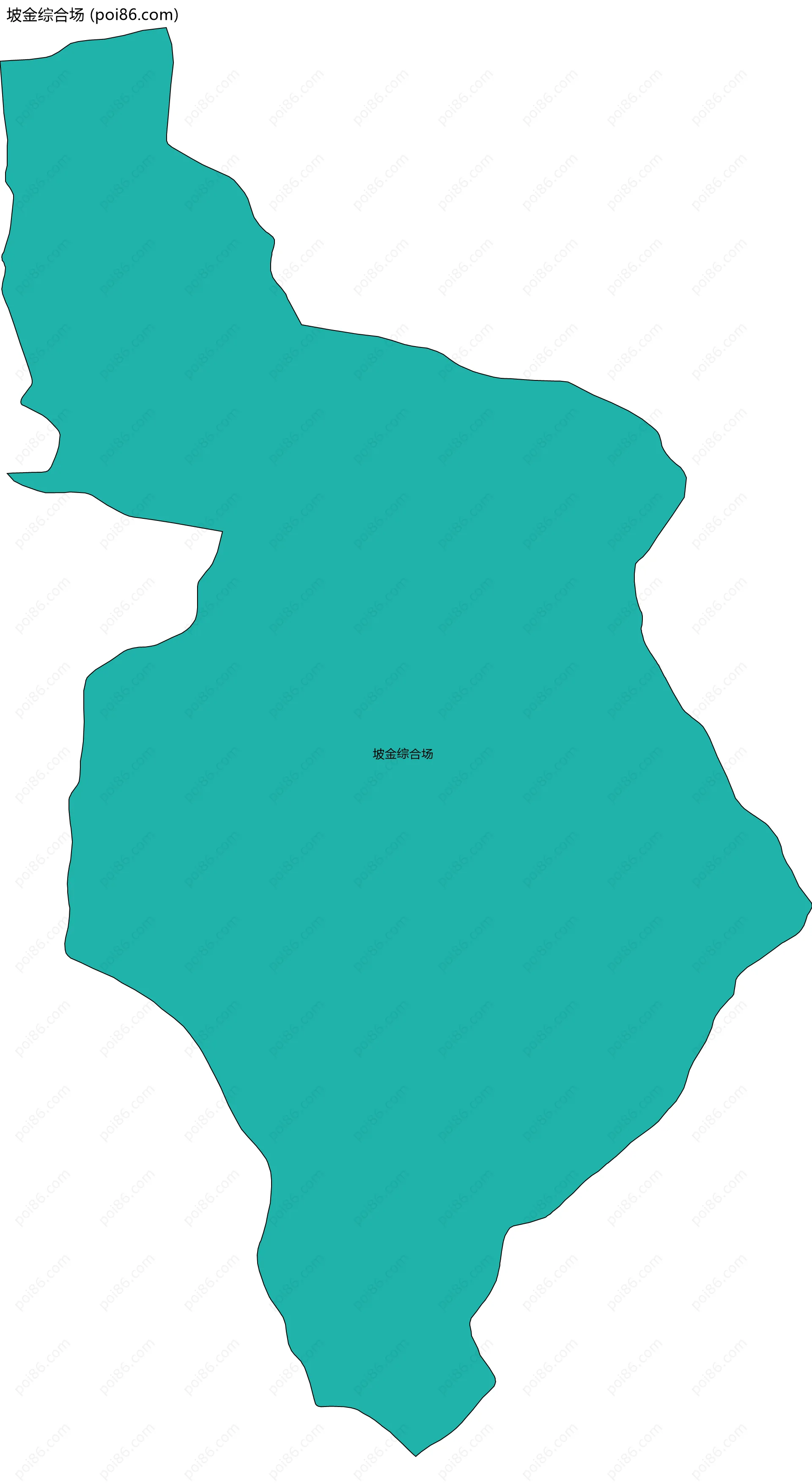 坡金综合场边界地图