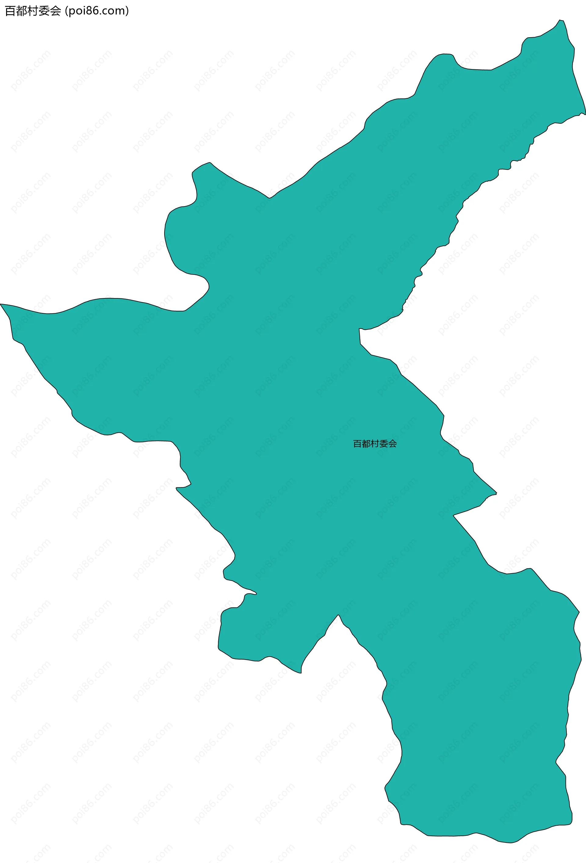 百都村委会边界地图