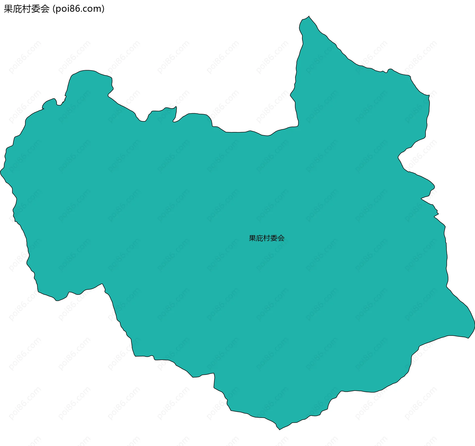 果庇村委会边界地图