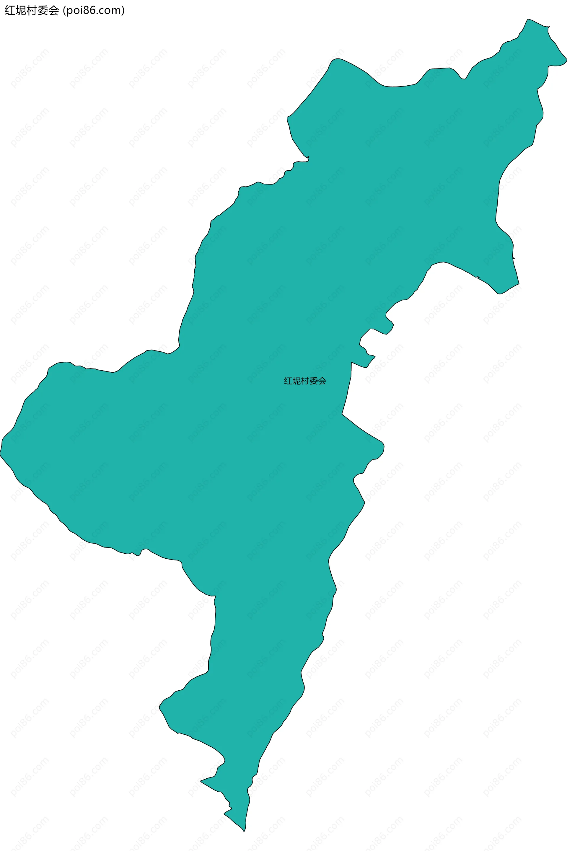 红坭村委会边界地图