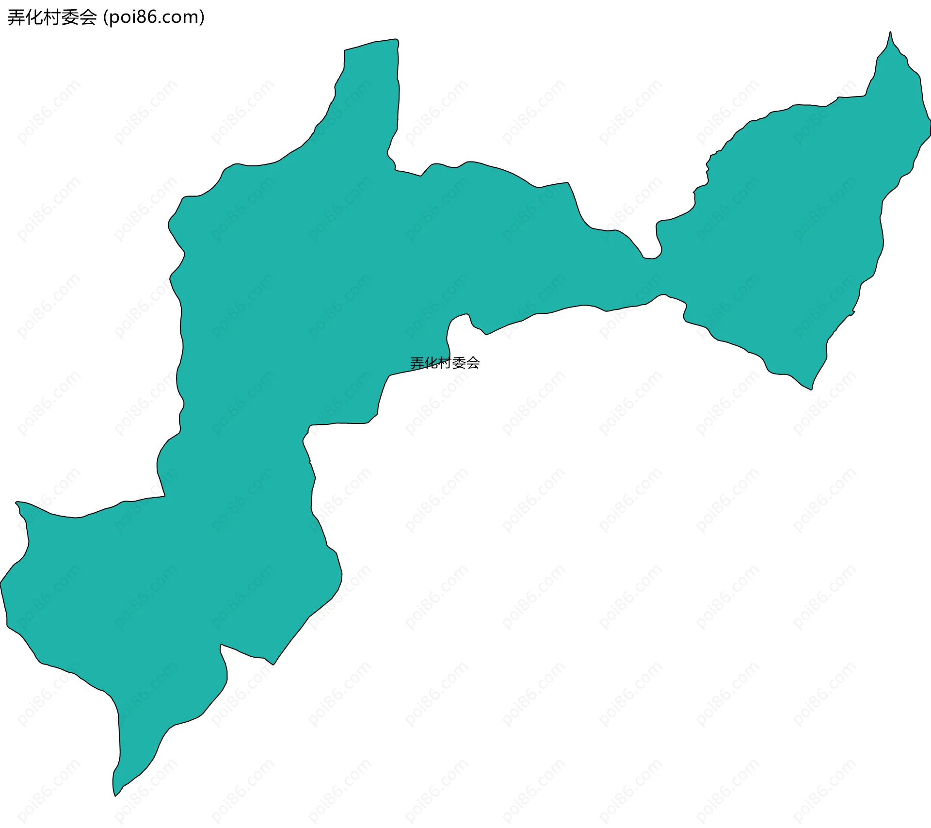 弄化村委会边界地图