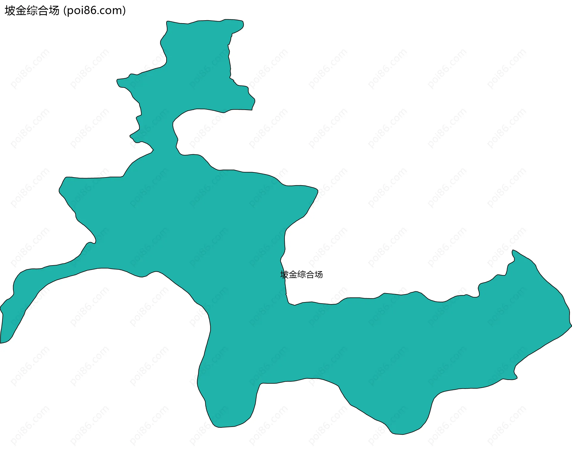 坡金综合场边界地图