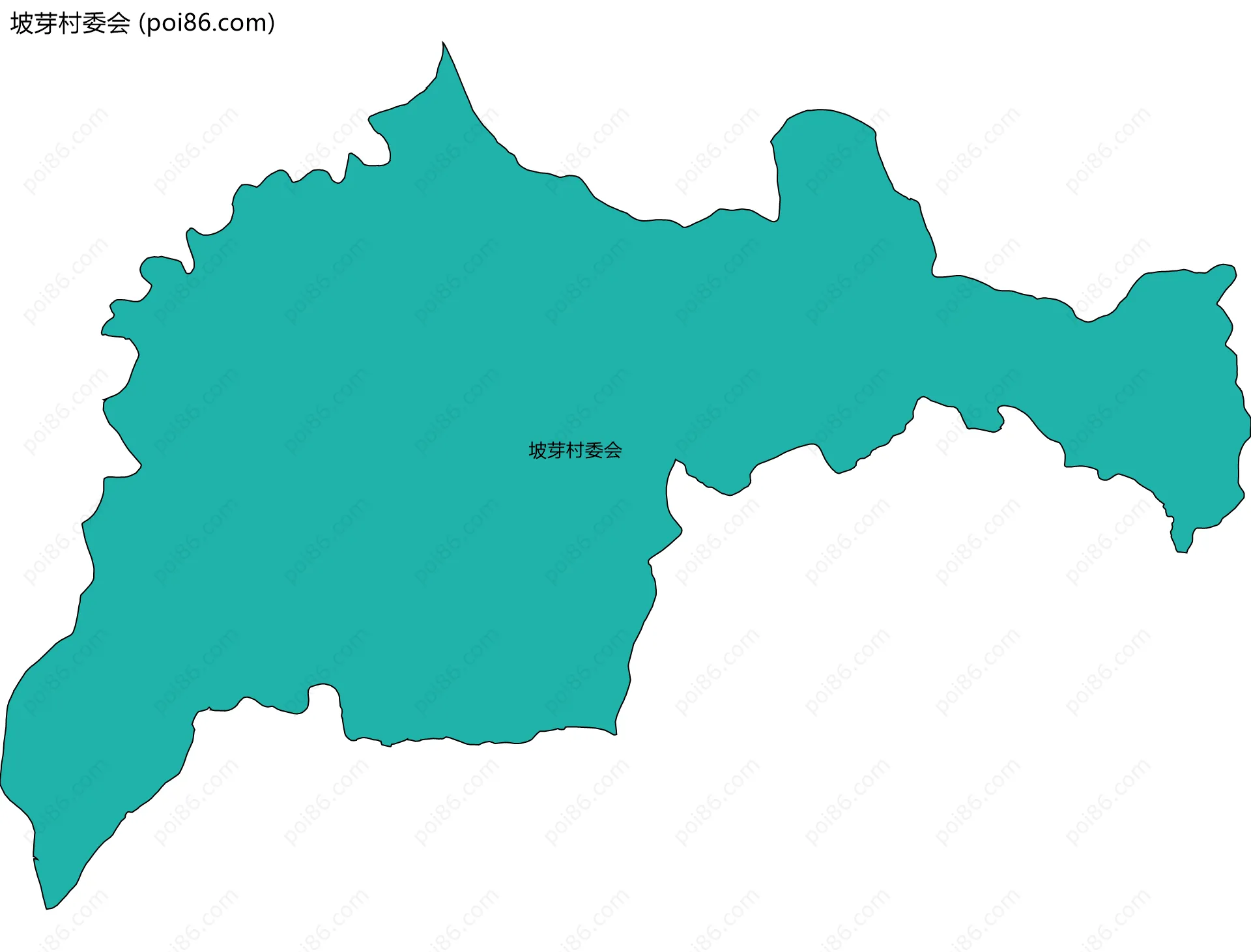 坡芽村委会边界地图
