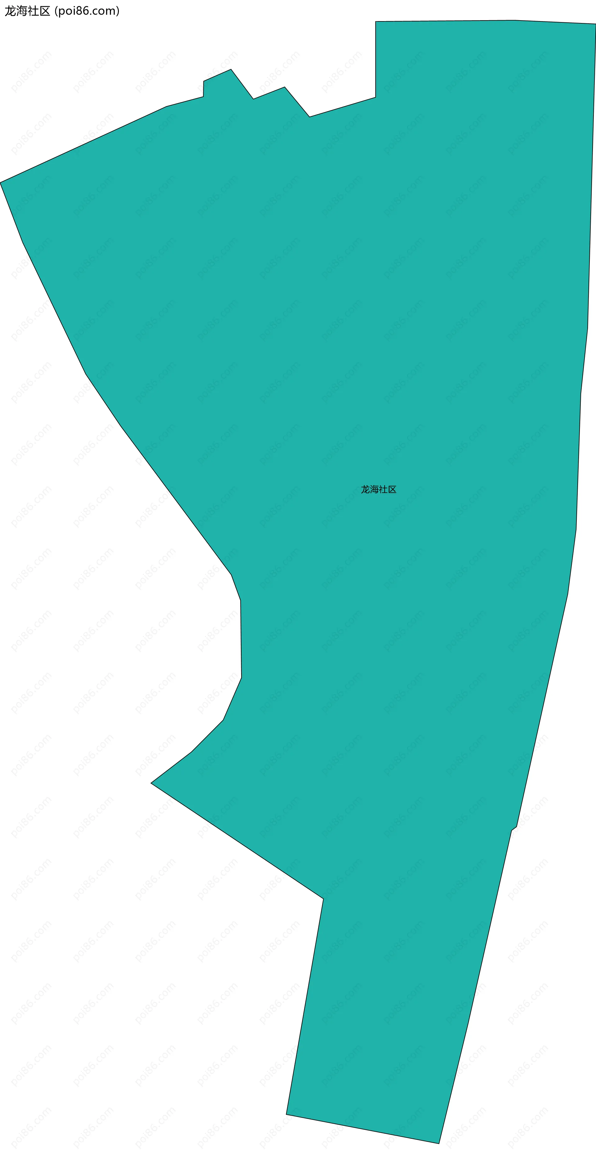 龙海社区边界地图