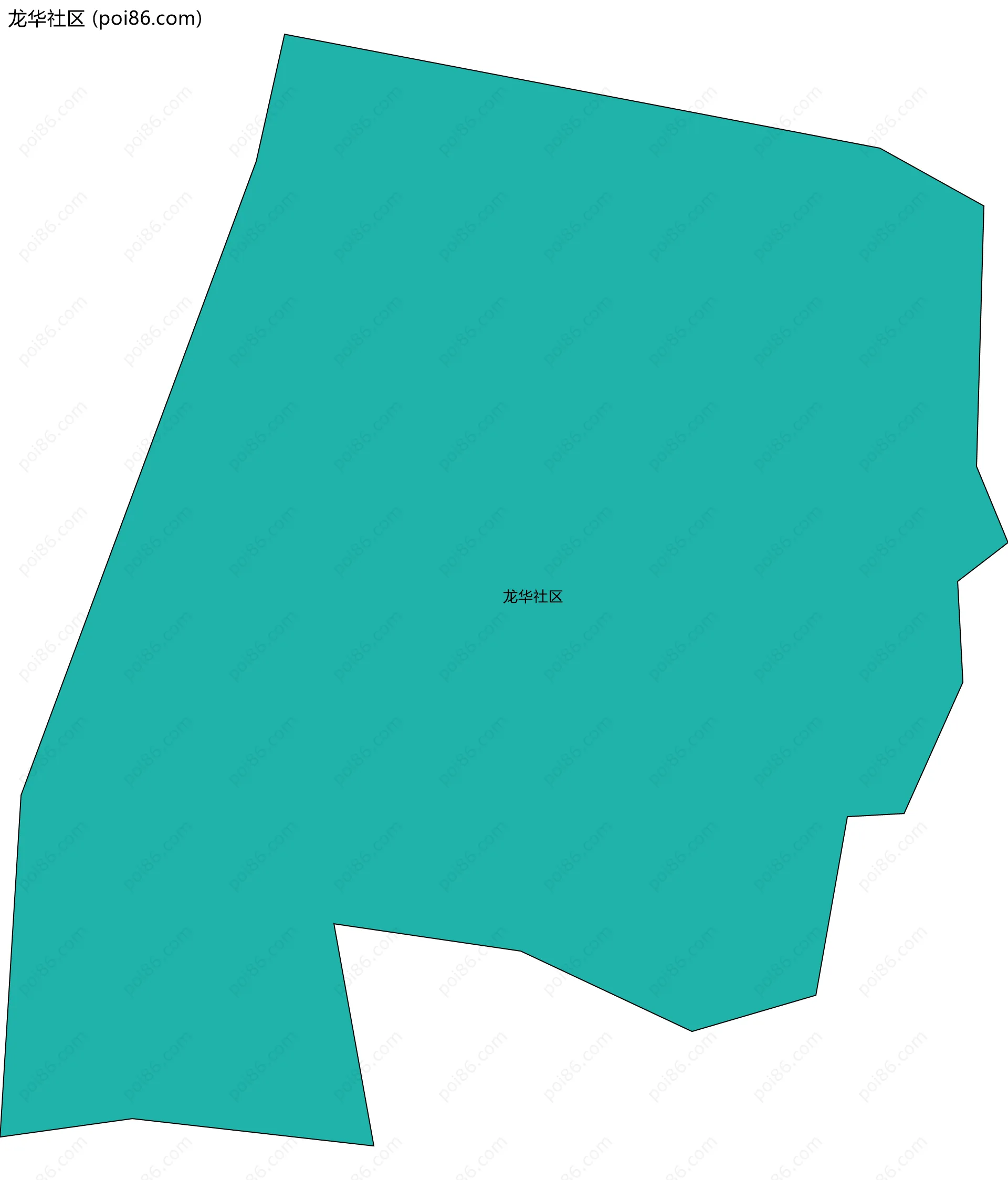 龙华社区边界地图