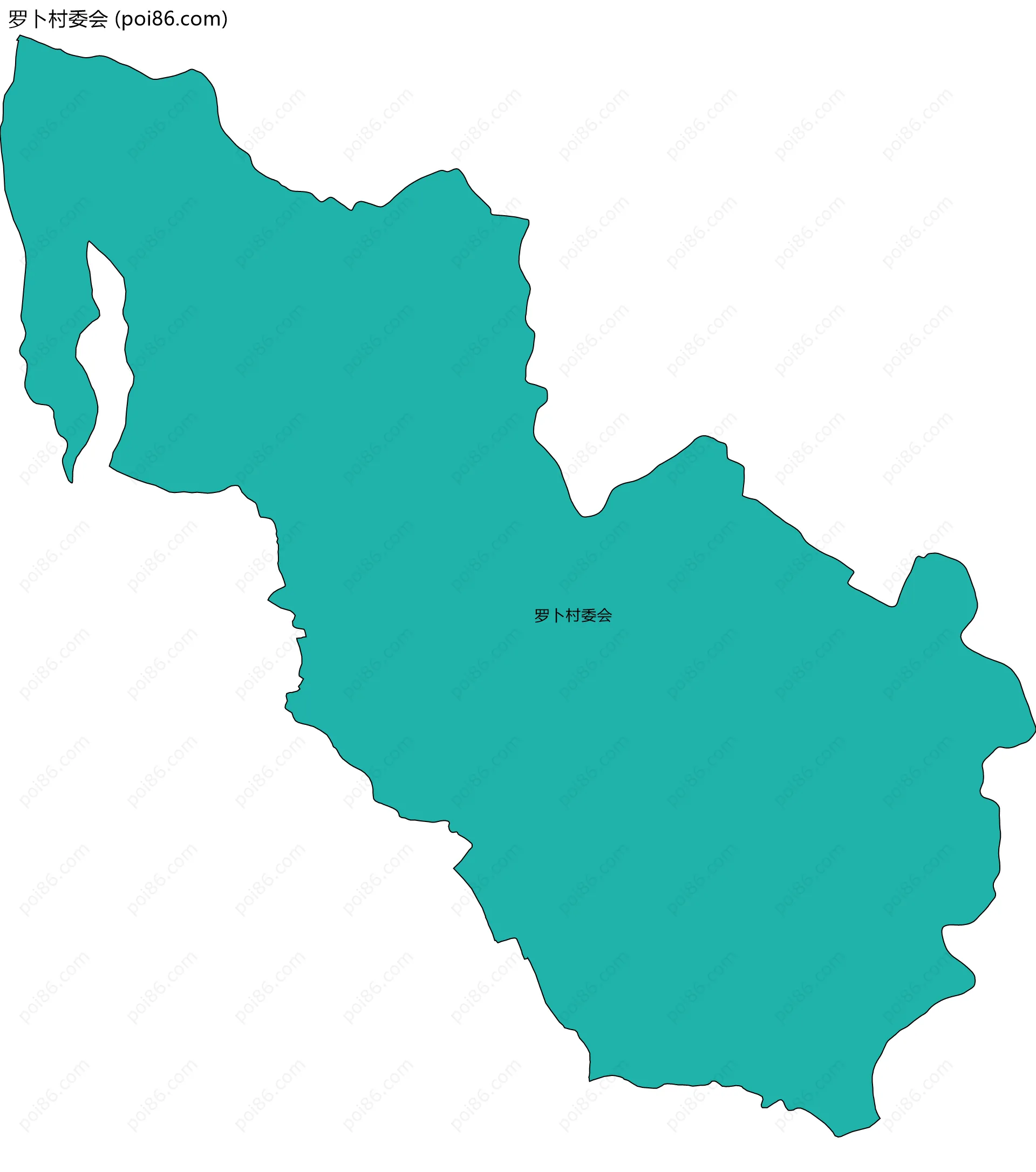 罗卜村委会边界地图