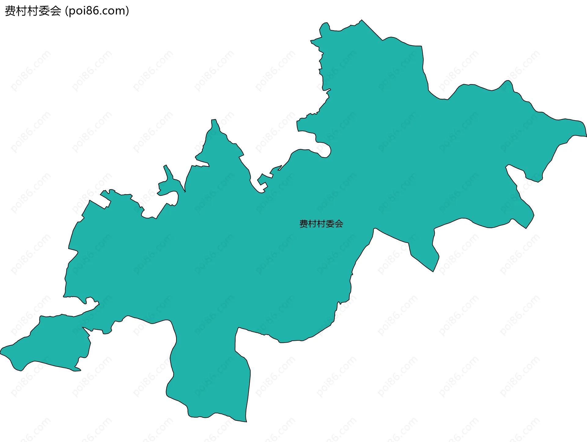 费村村委会边界地图