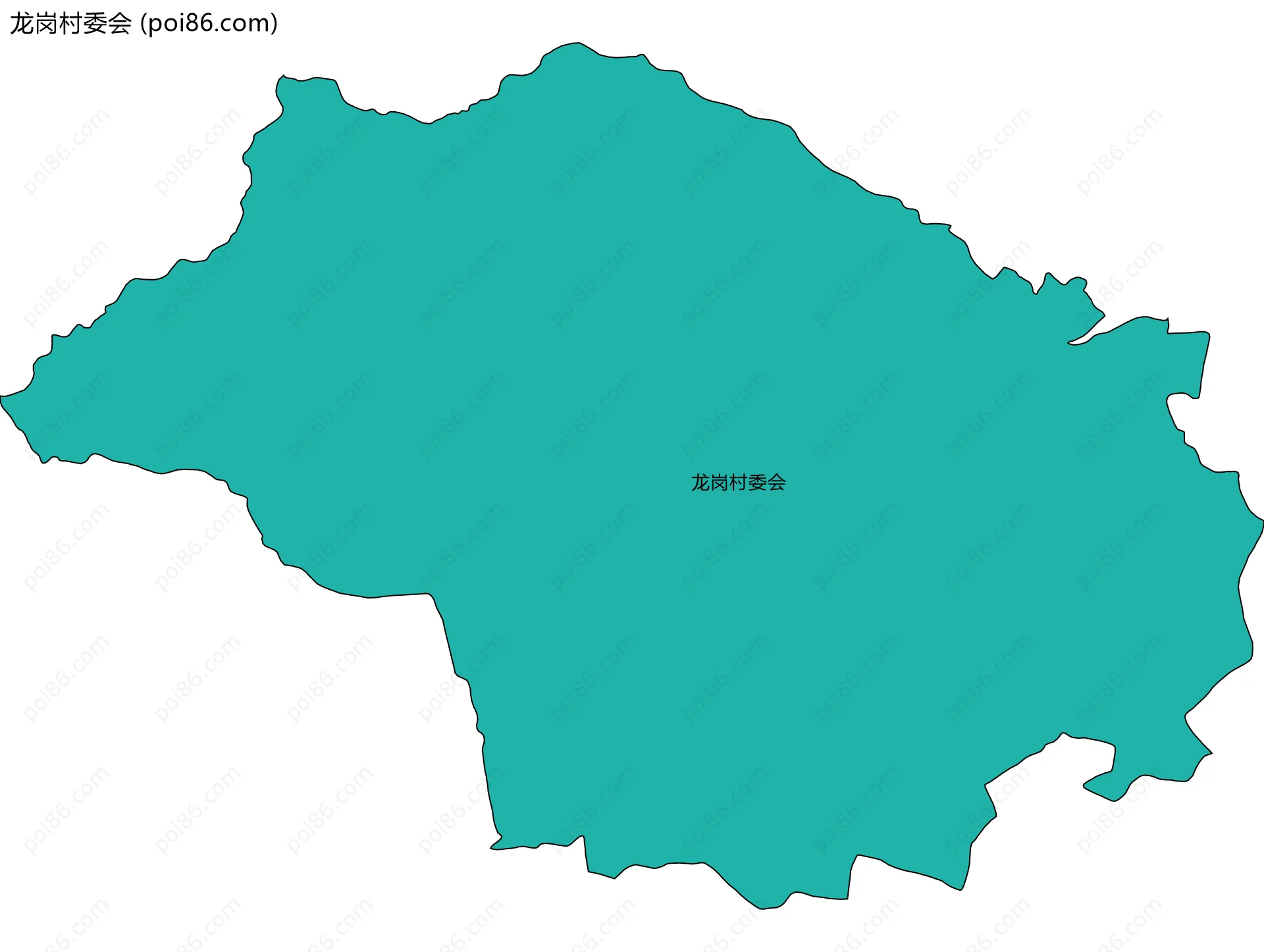 龙岗村委会边界地图