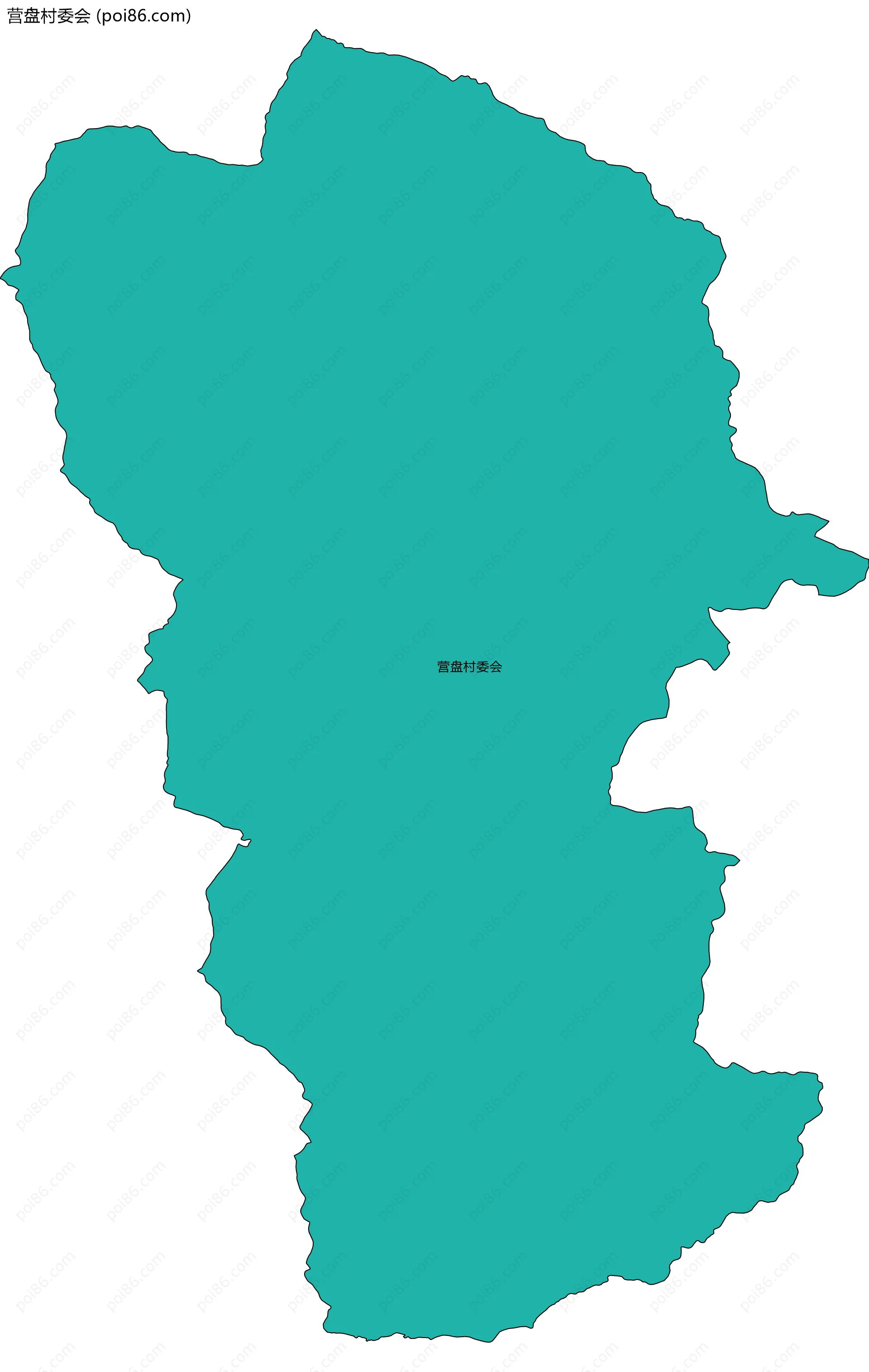 营盘村委会边界地图