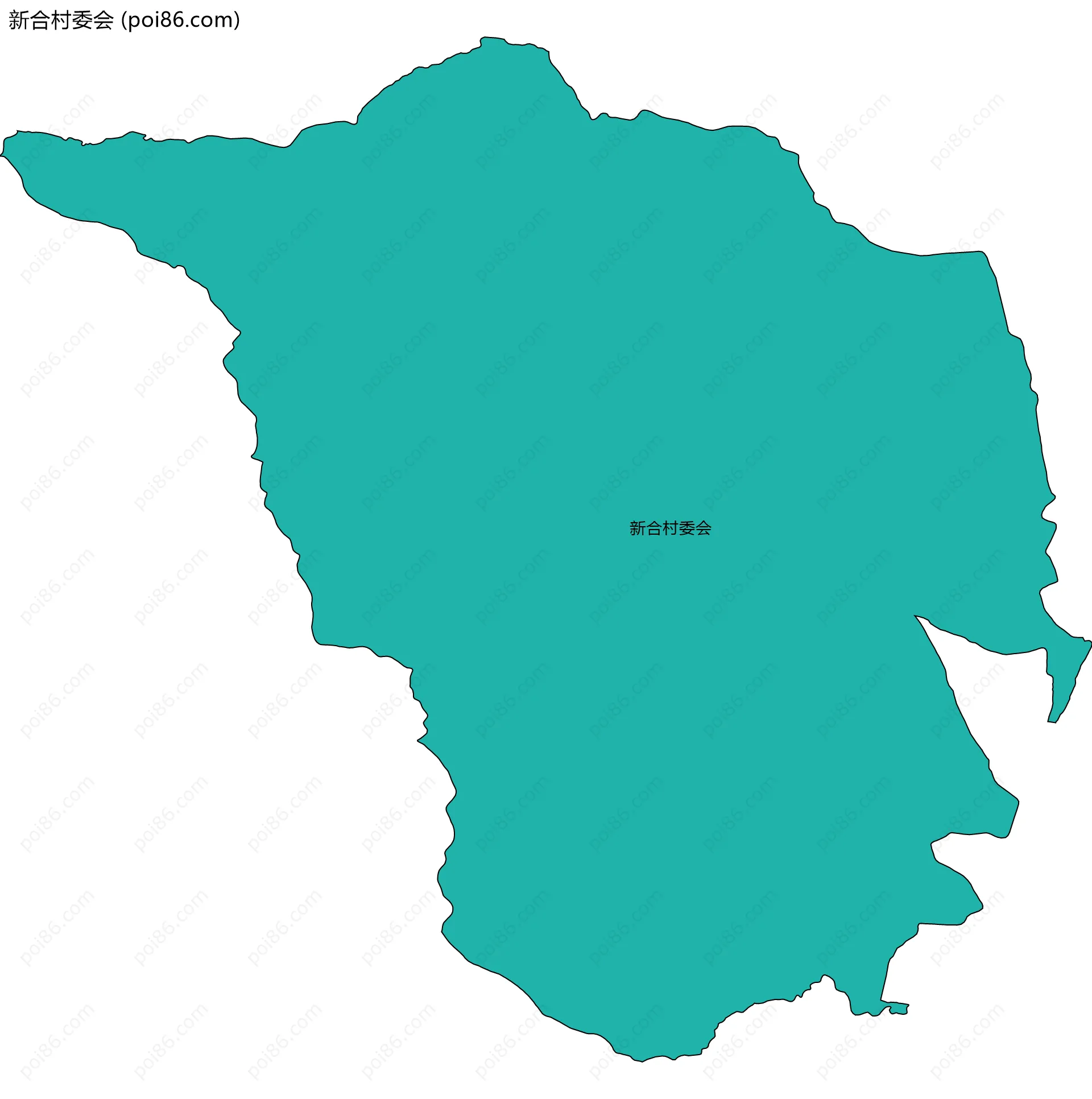 新合村委会边界地图