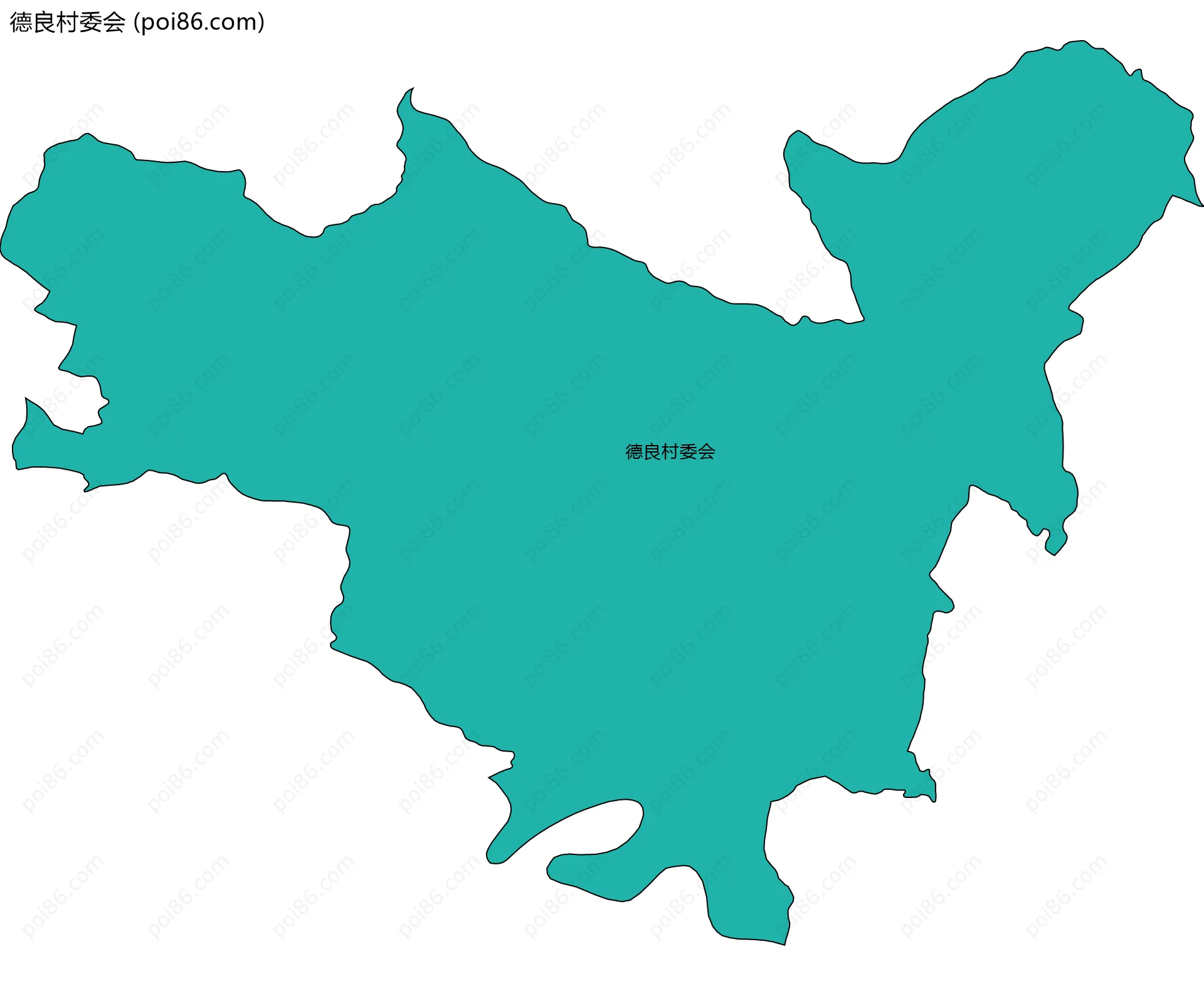 德良村委会边界地图