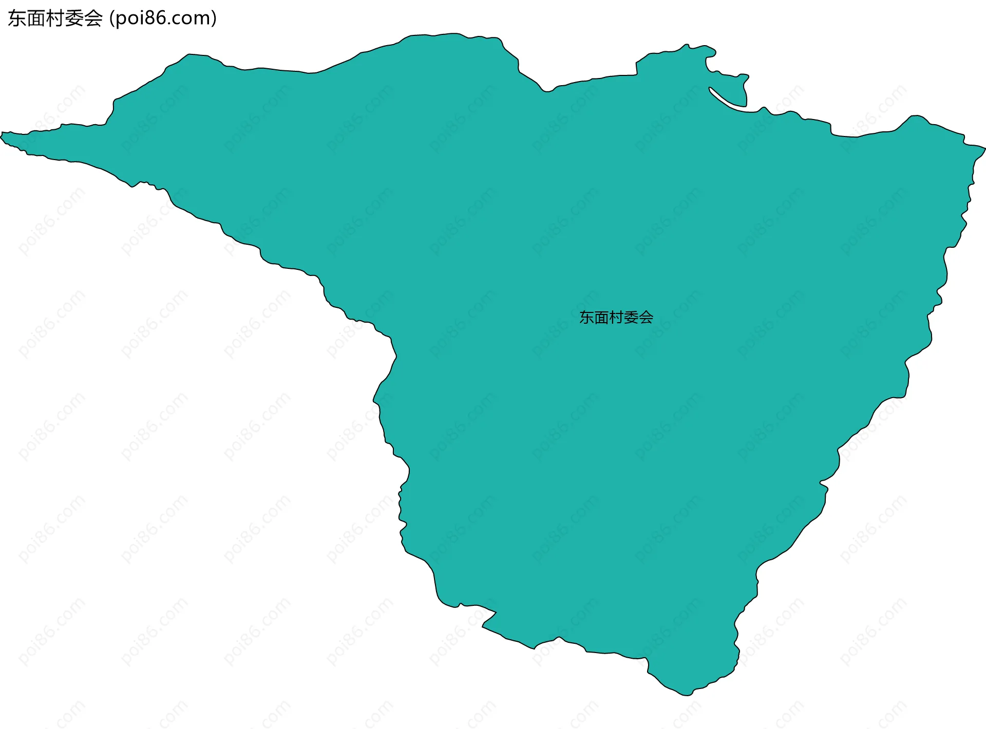 东面村委会边界地图