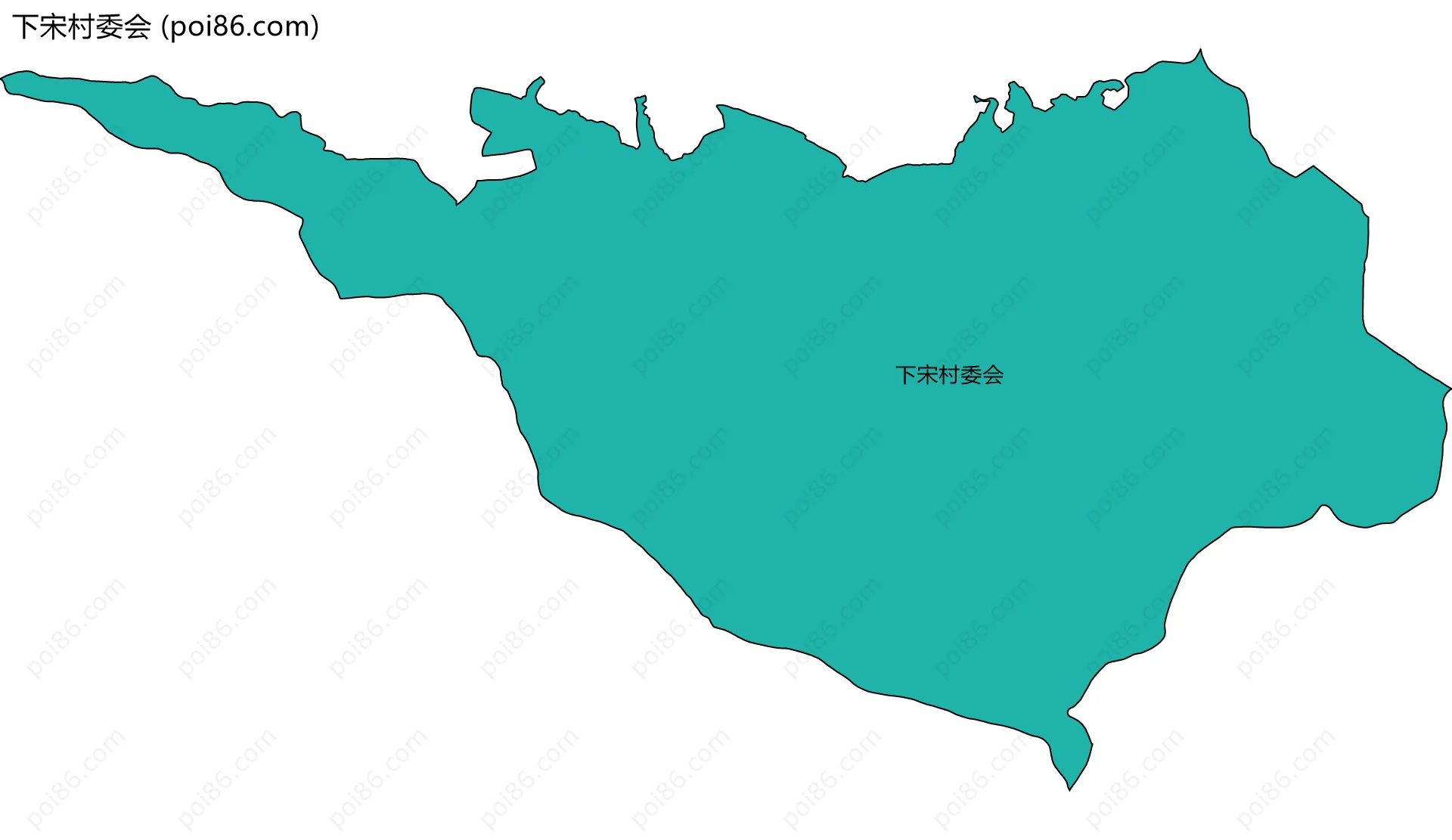 下宋村委会边界地图