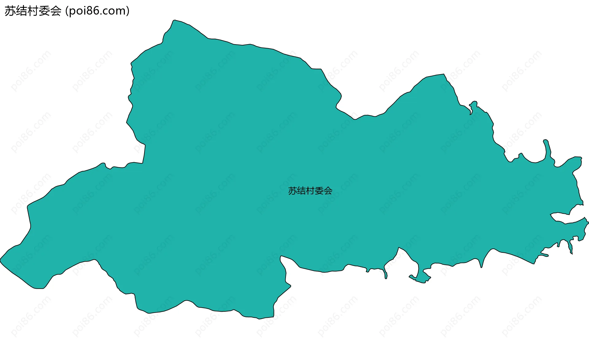 苏结村委会边界地图