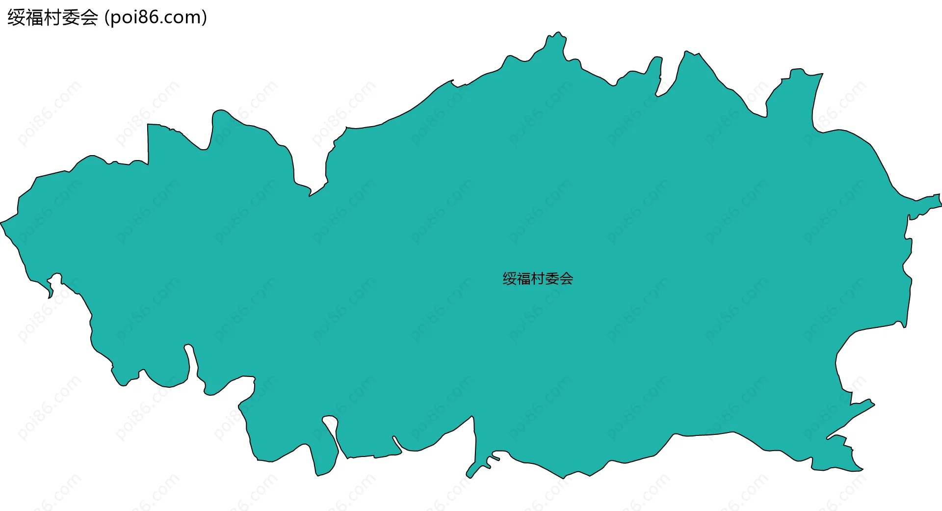 绥福村委会边界地图