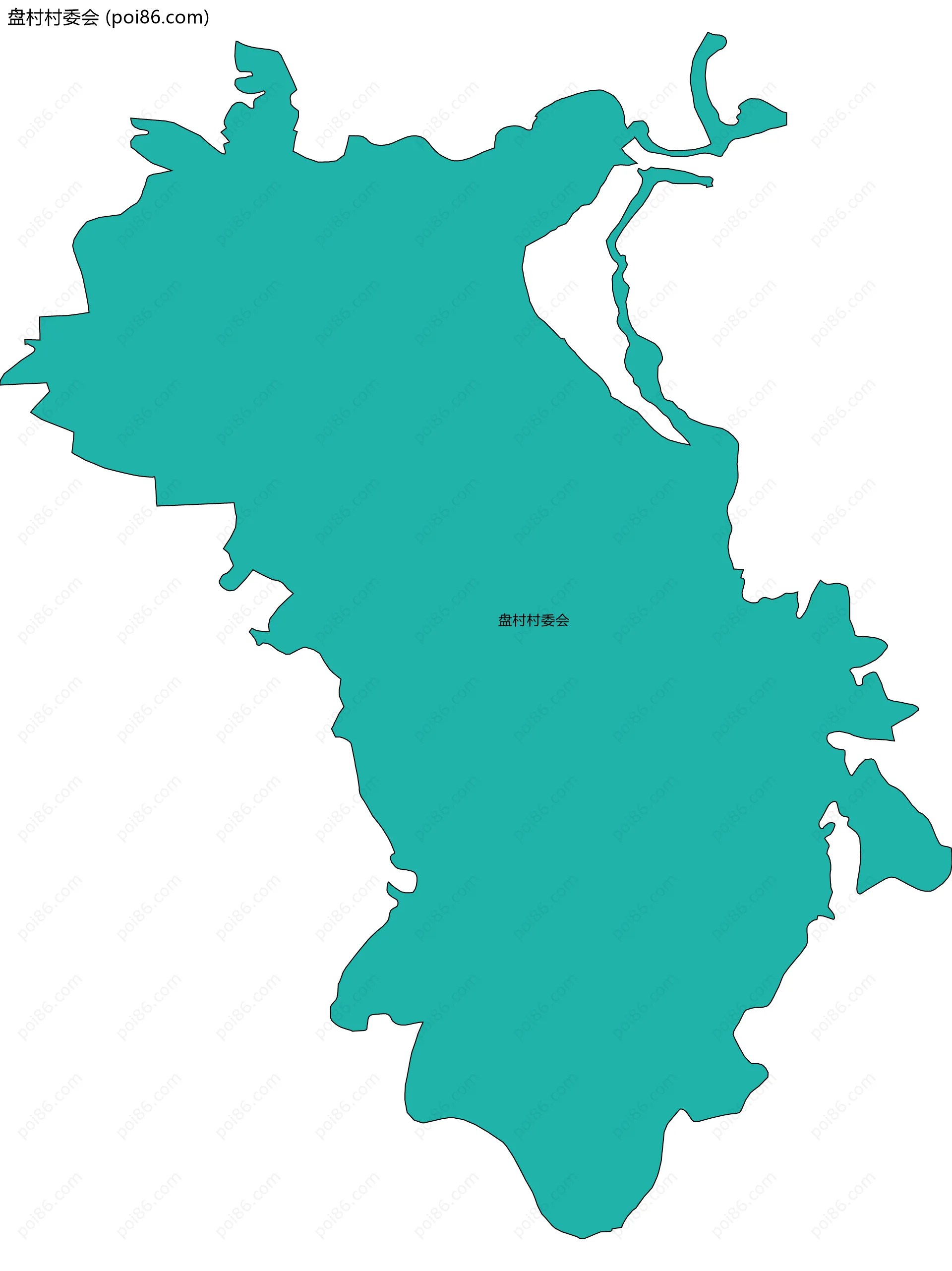 盘村村委会边界地图