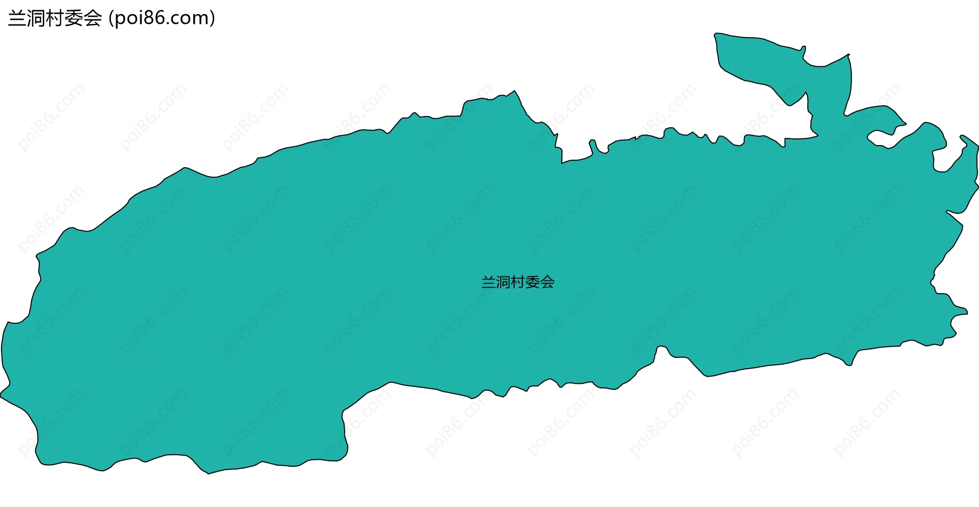 兰洞村委会边界地图