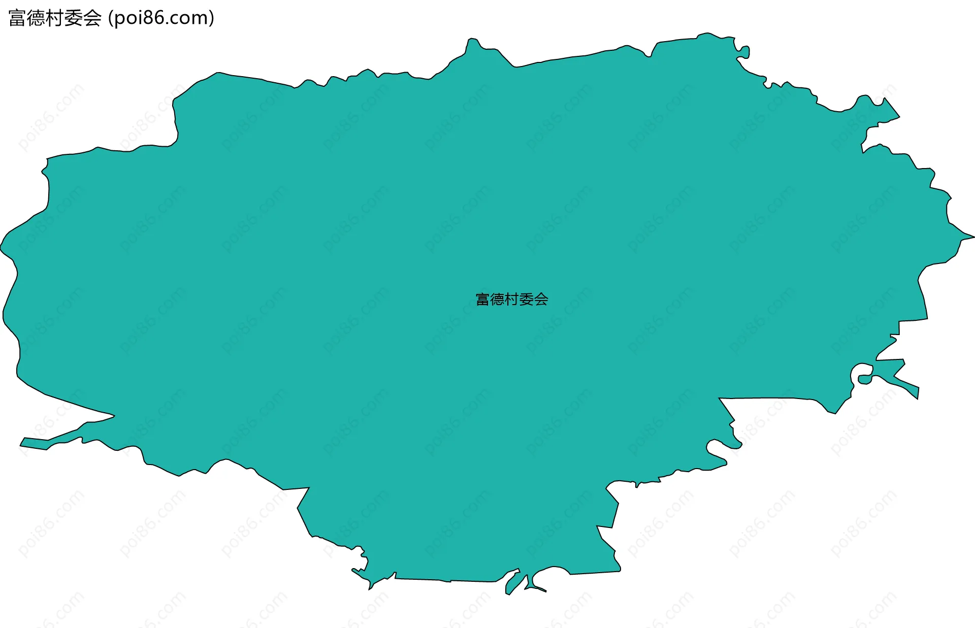 富德村委会边界地图