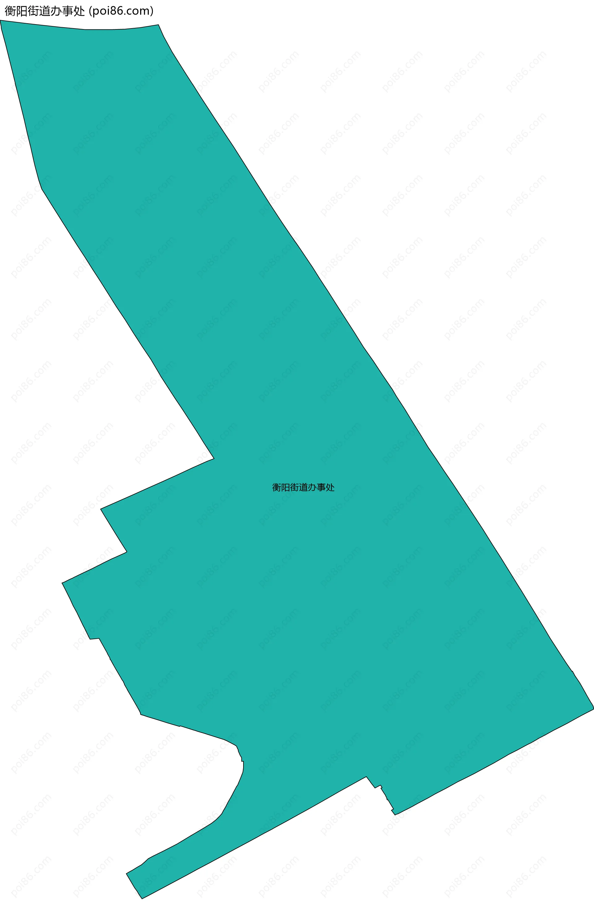 衡阳街道办事处边界地图