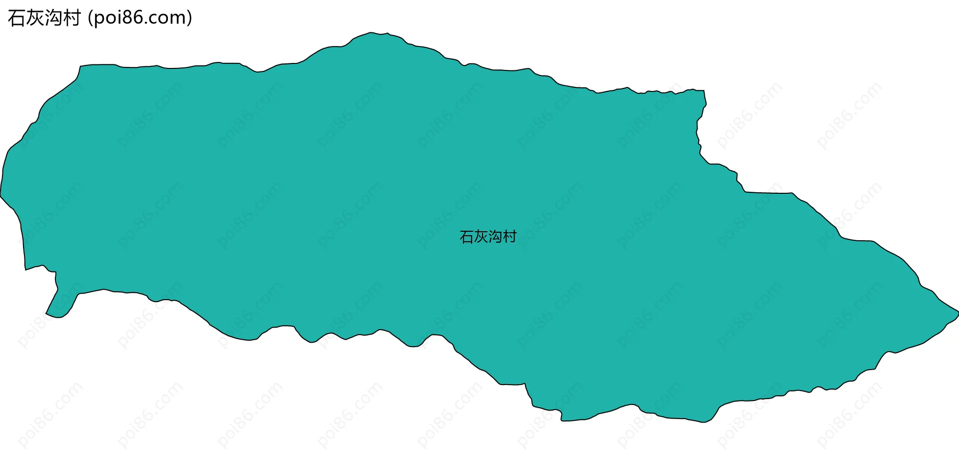 石灰沟村边界地图
