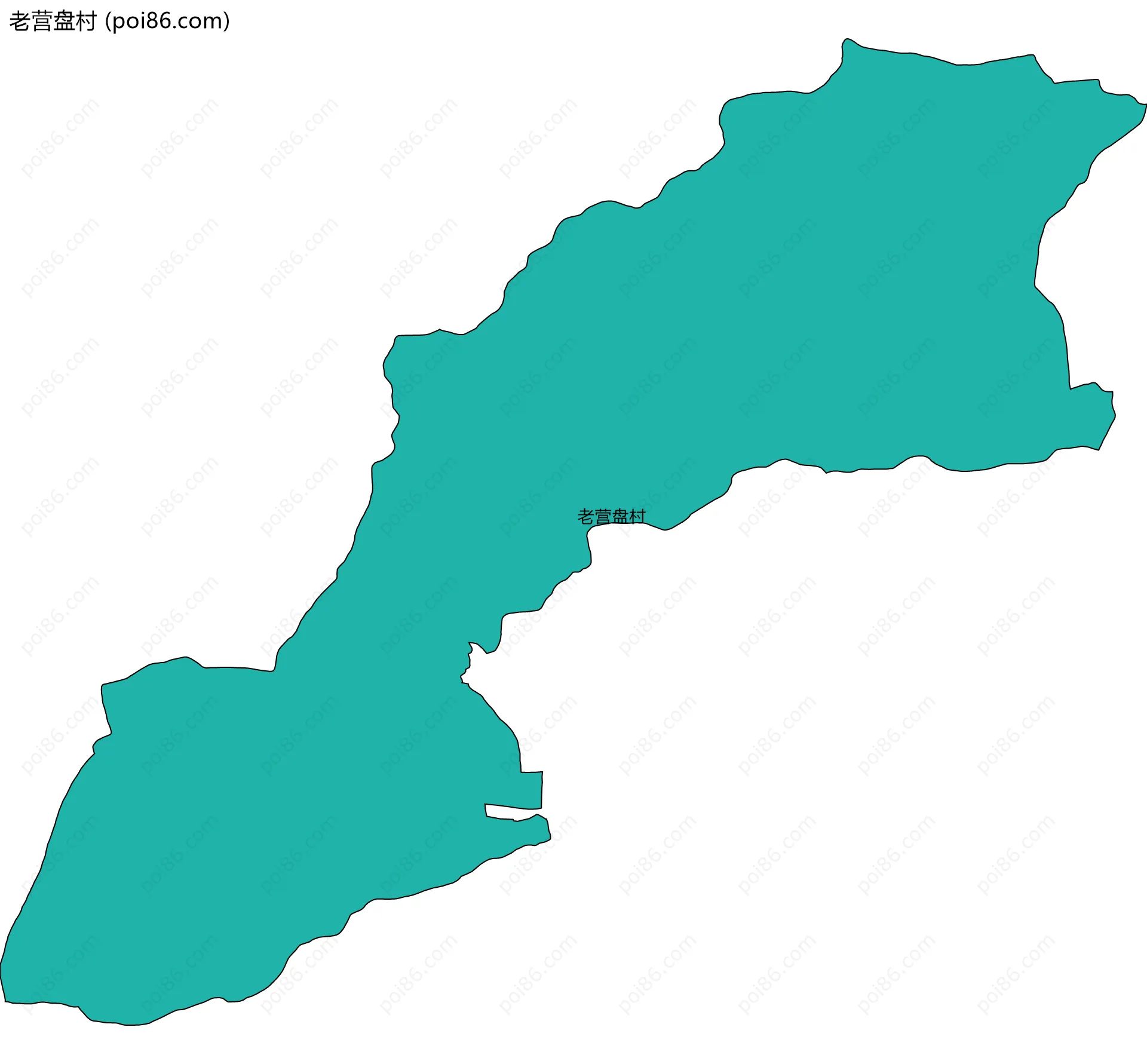 老营盘村边界地图