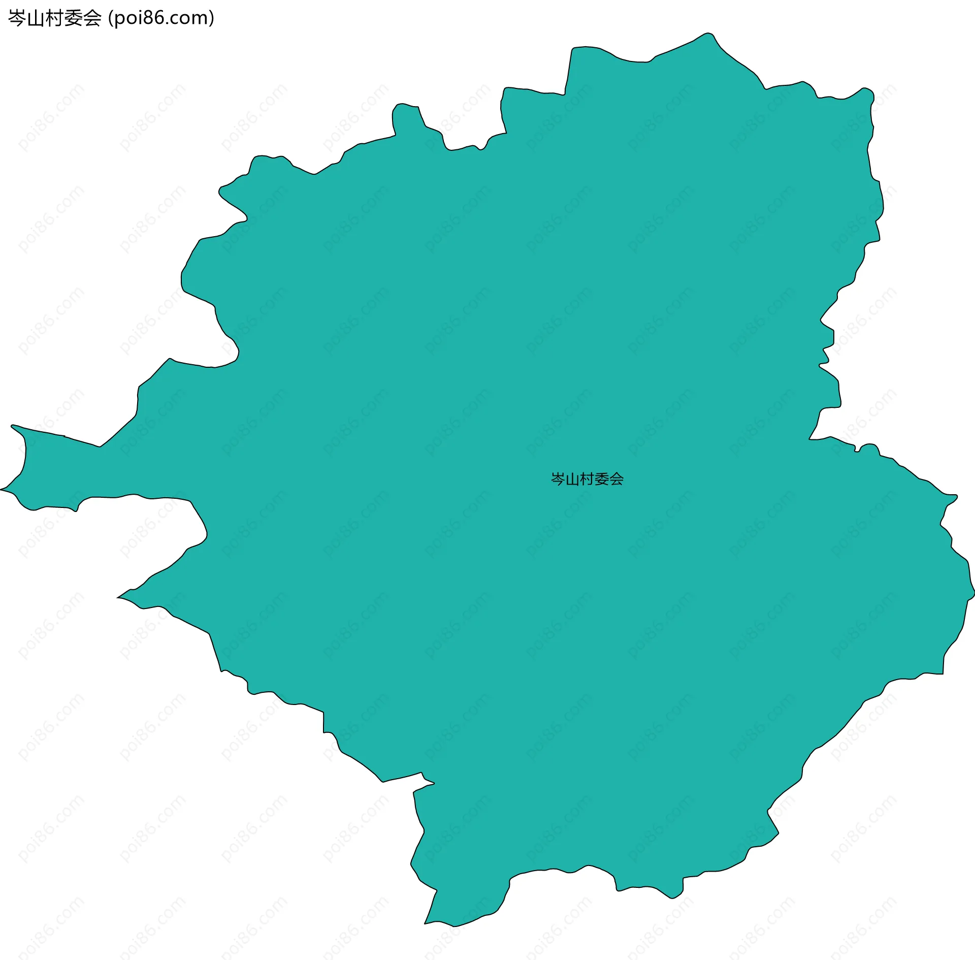 岑山村委会边界地图