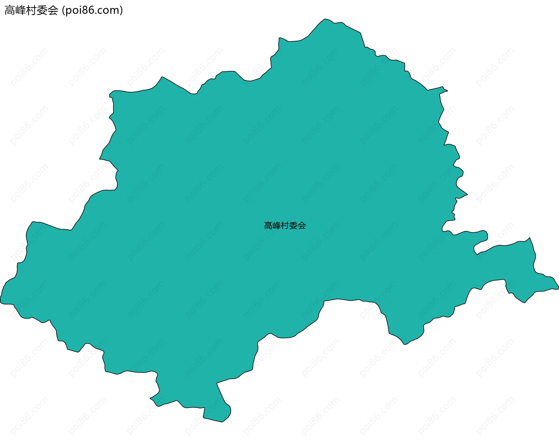 高峰村委会边界地图