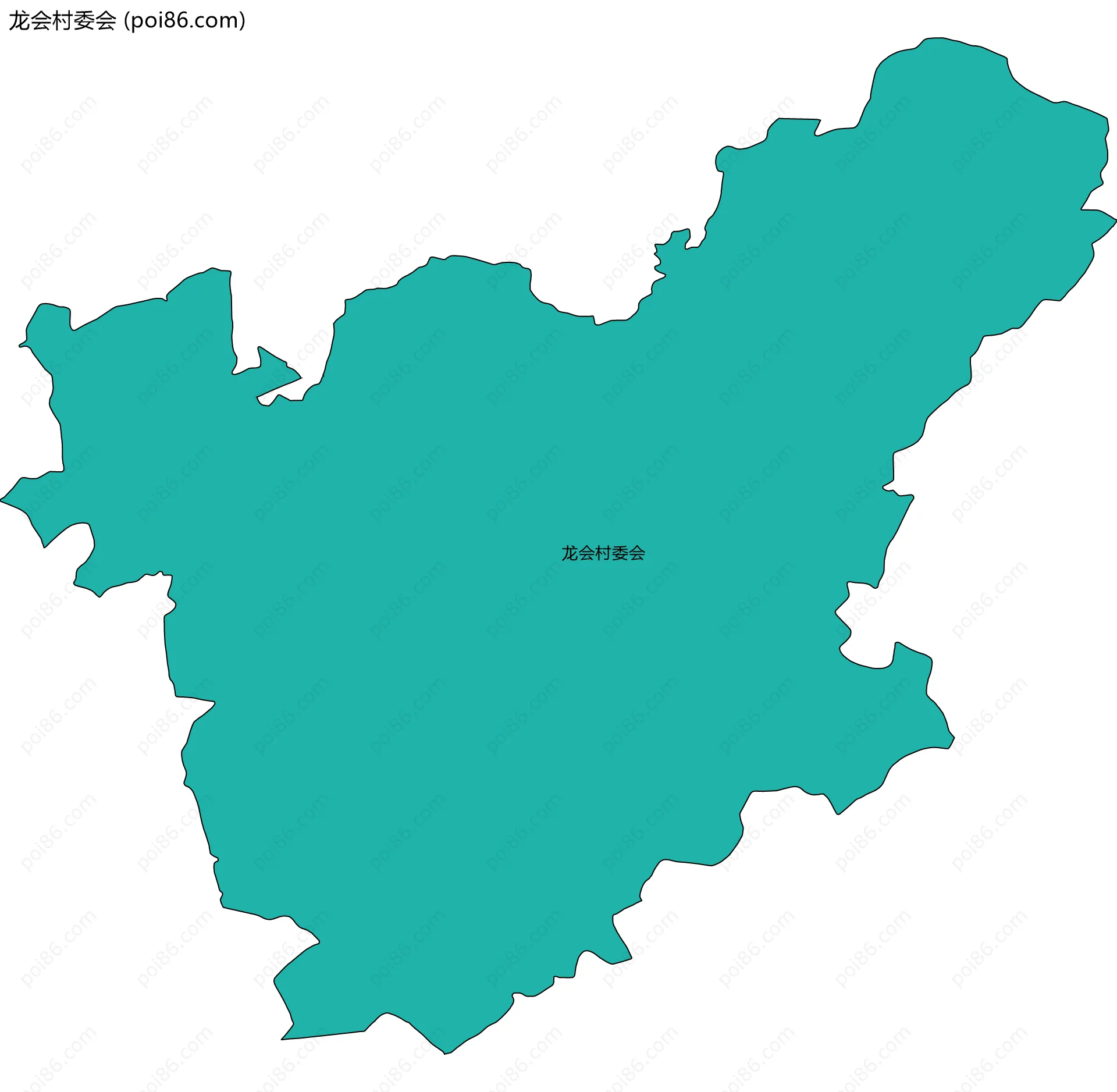 龙会村委会边界地图