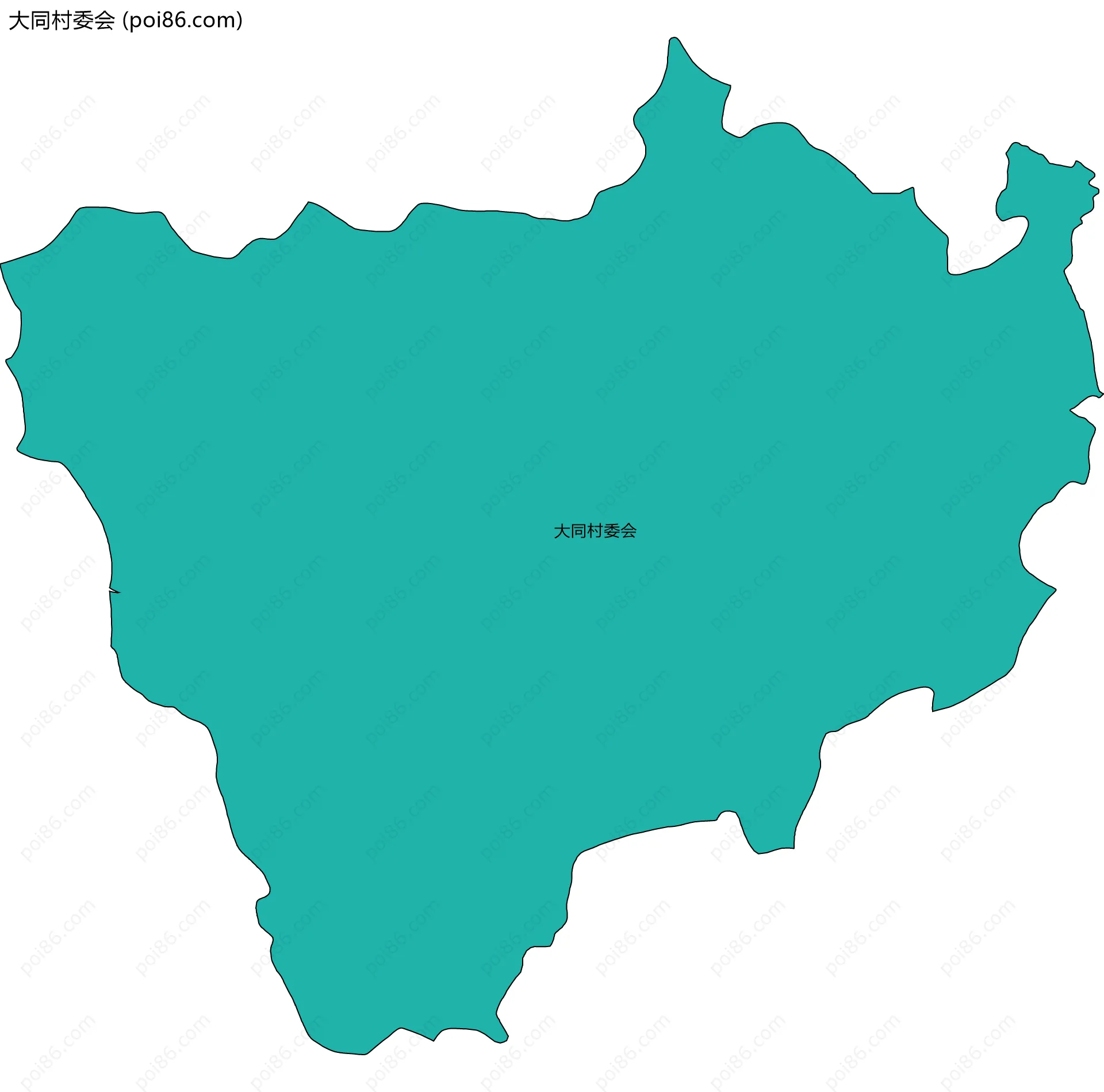 大同村委会边界地图