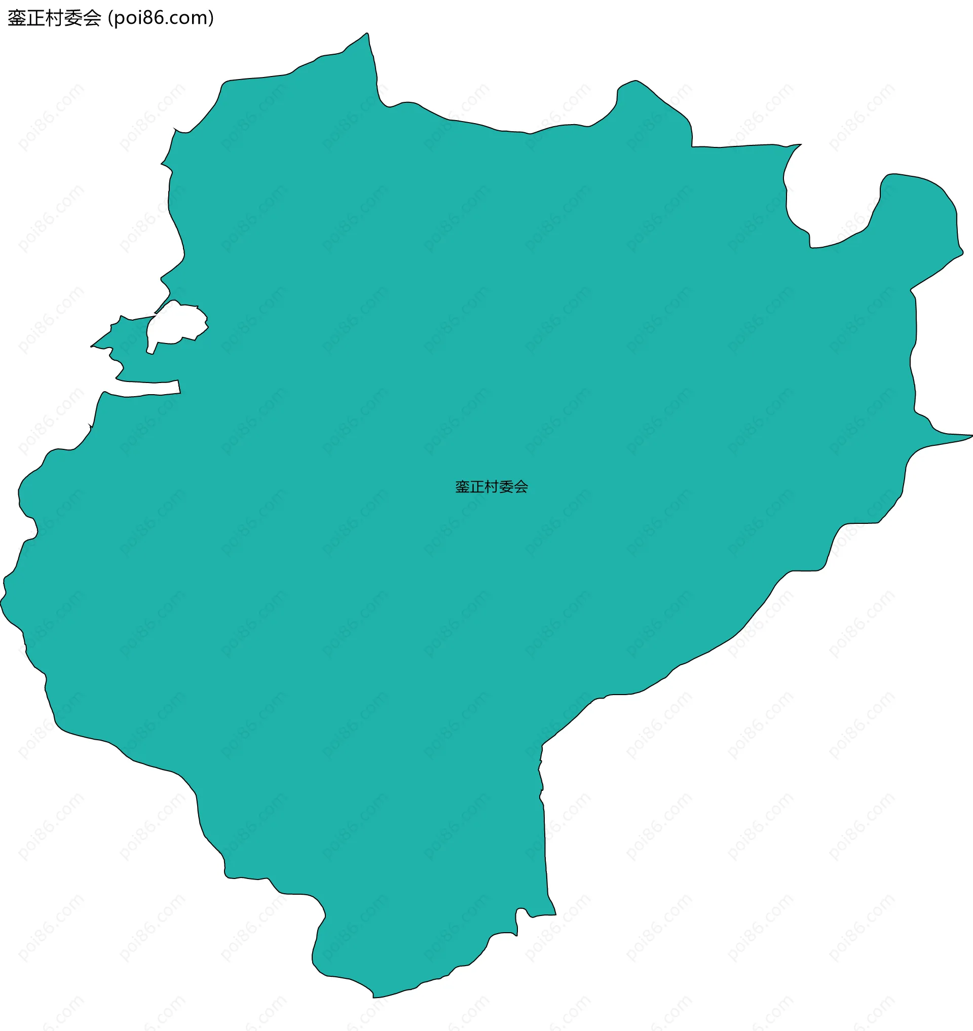 銮正村委会边界地图