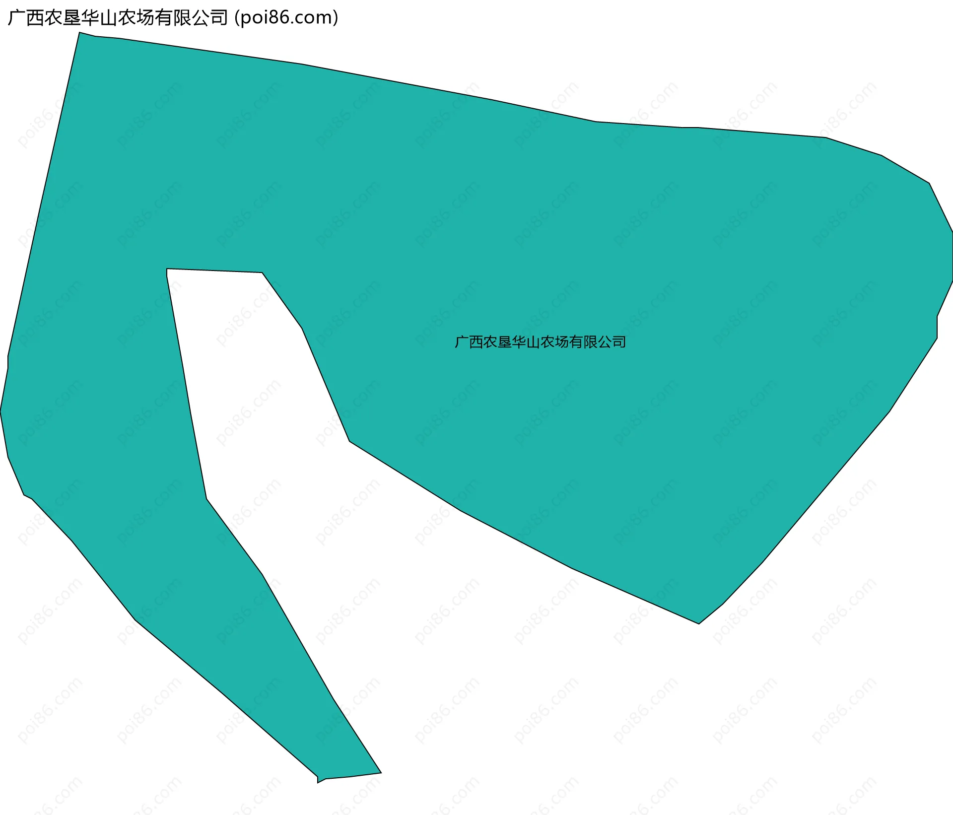 广西农垦华山农场有限公司边界地图