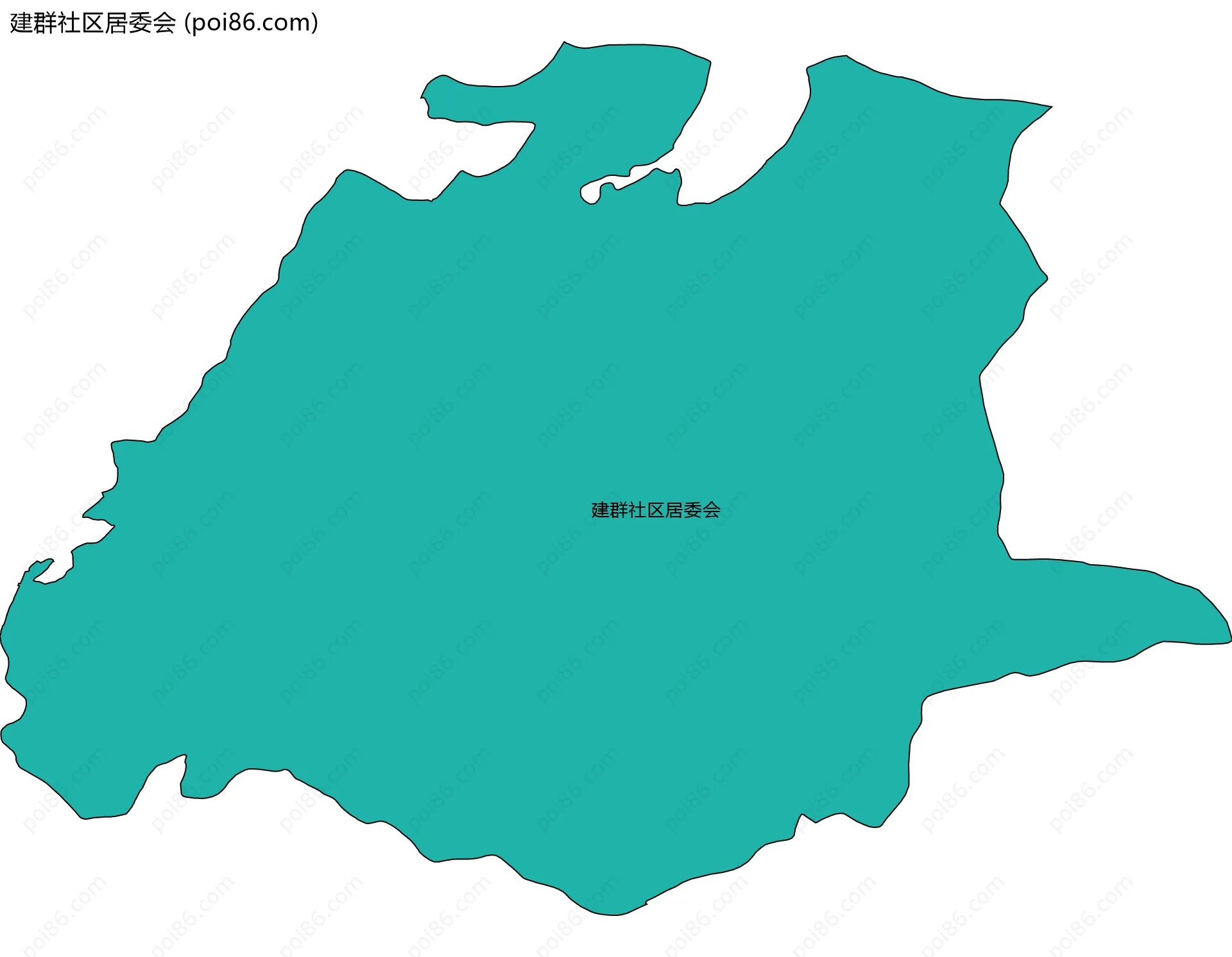 建群社区居委会边界地图