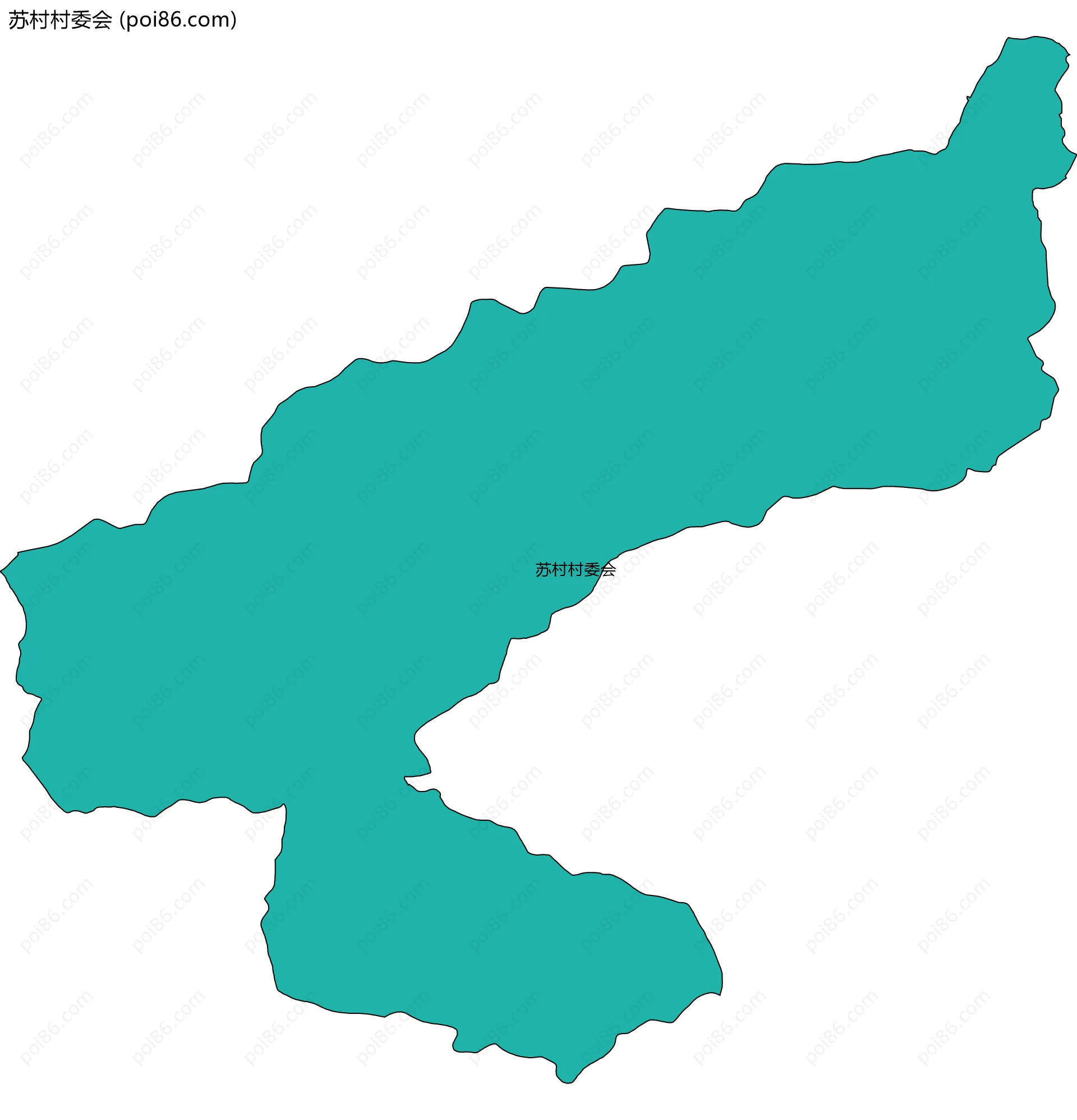 苏村村委会边界地图