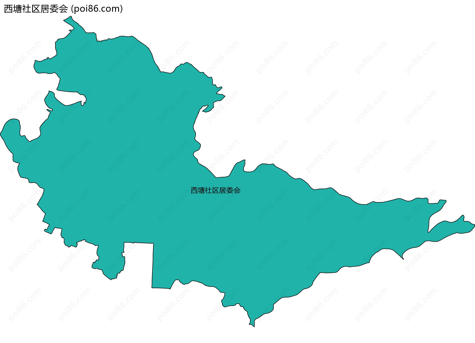 西塘社区居委会边界地图